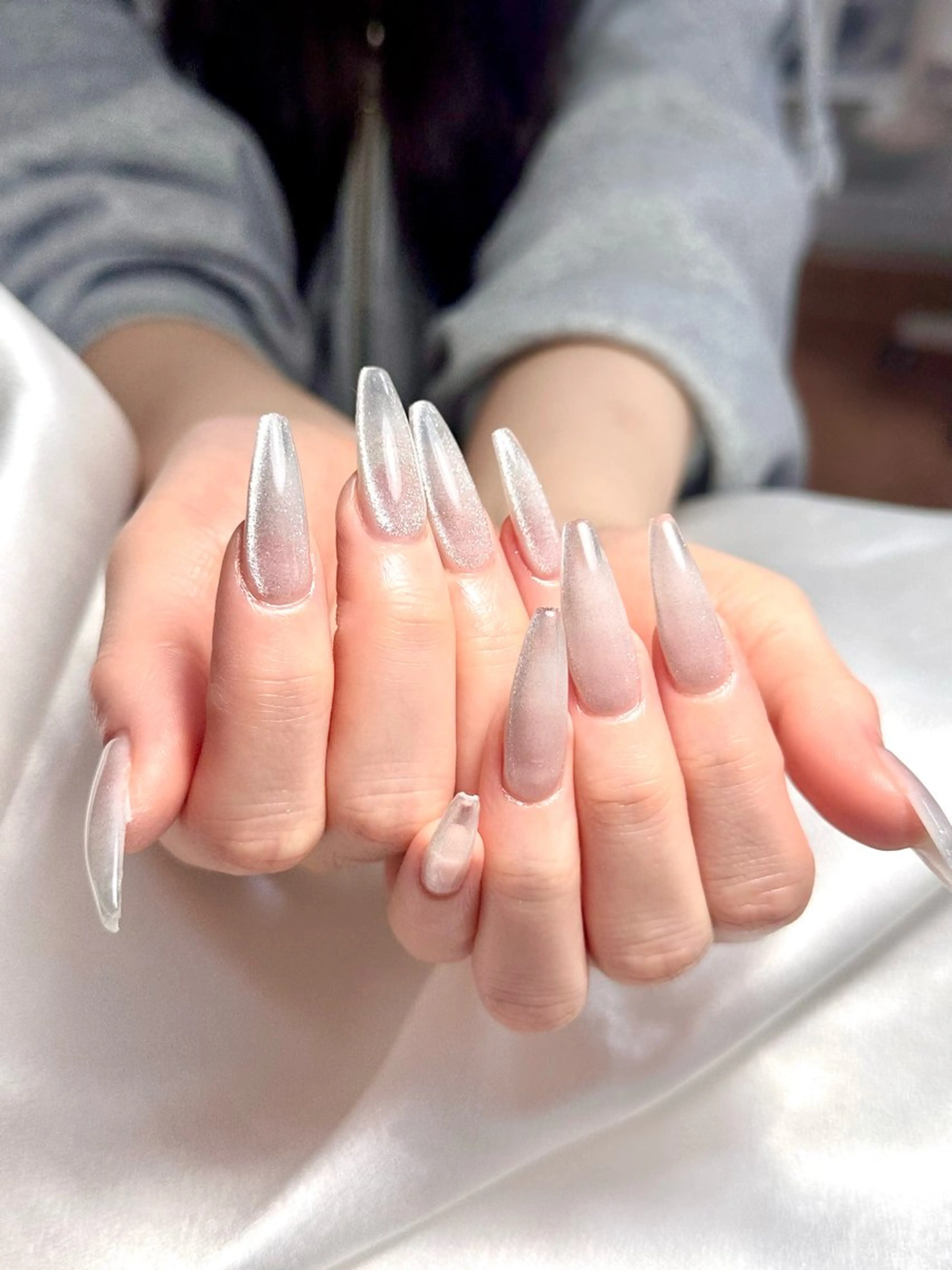 ✨チップ長さだしワンカーラー＆マグネット&ラメグラ🔆新規限定🔆オフ込みの写真