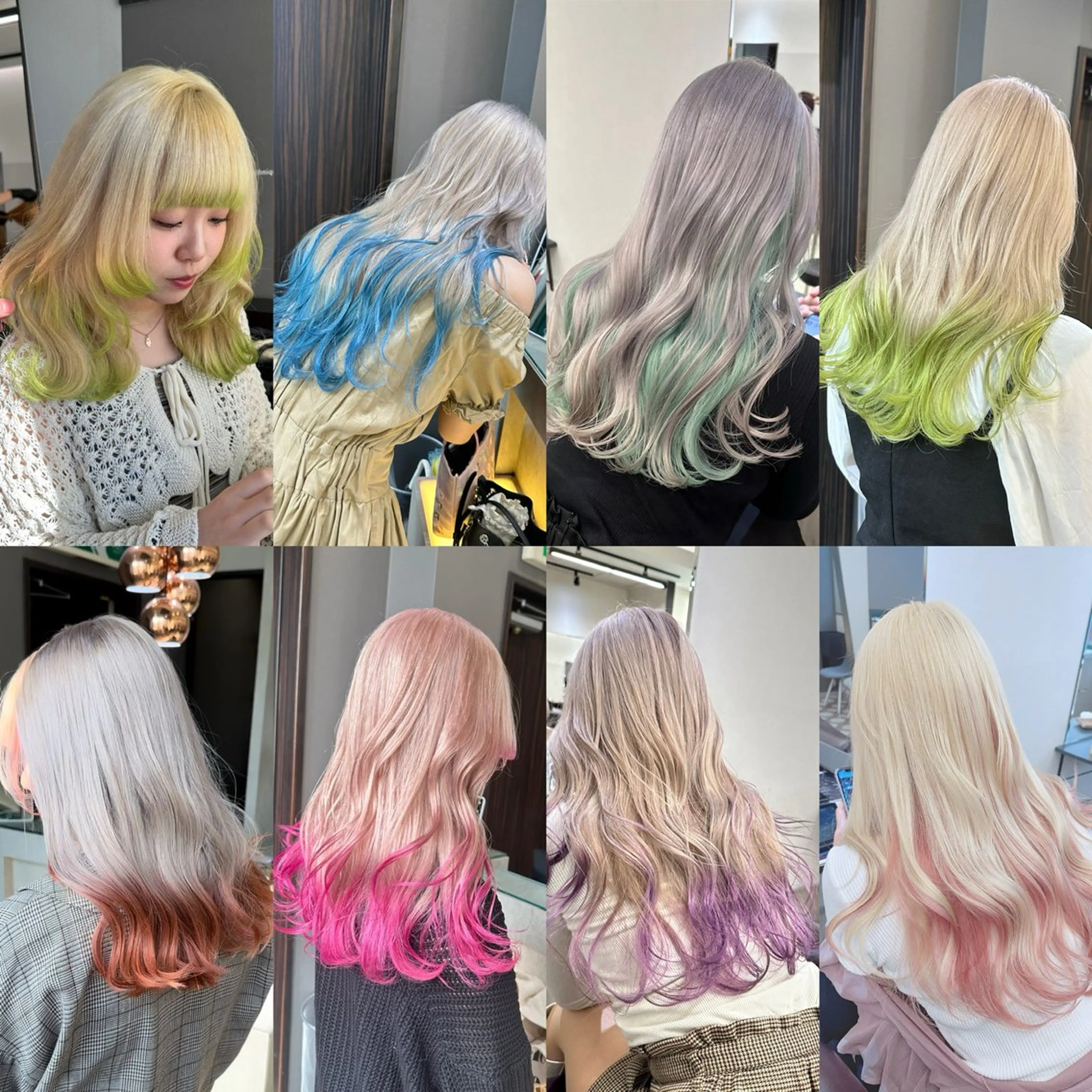 ミディアム カラー 天神大名/ブリーチ 鶴岡和幸/ハイトーンのヘアスタイル