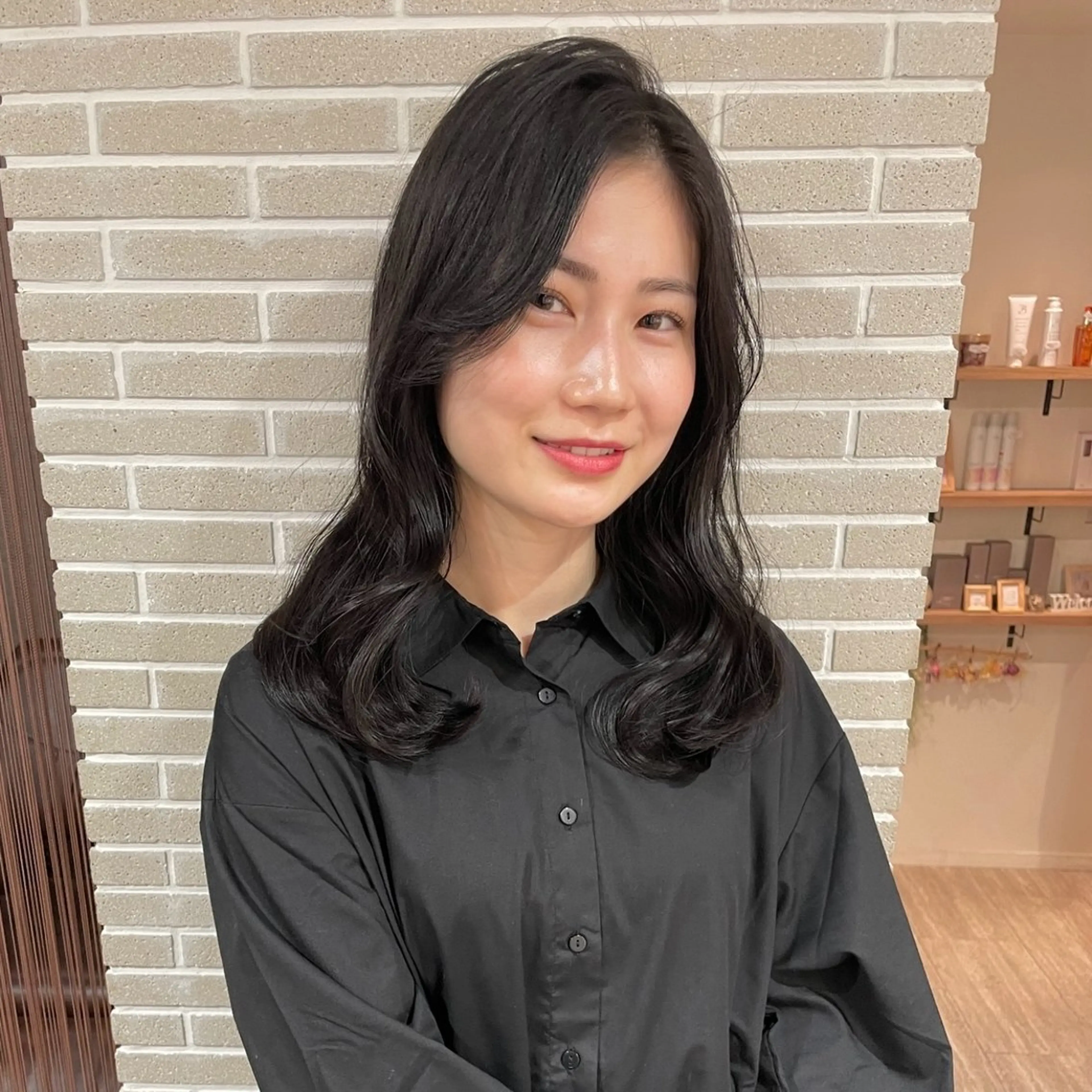 ミディアム カラー 大人可愛い/レイヤー /ブリーチ/溝口誠二のヘアスタイル