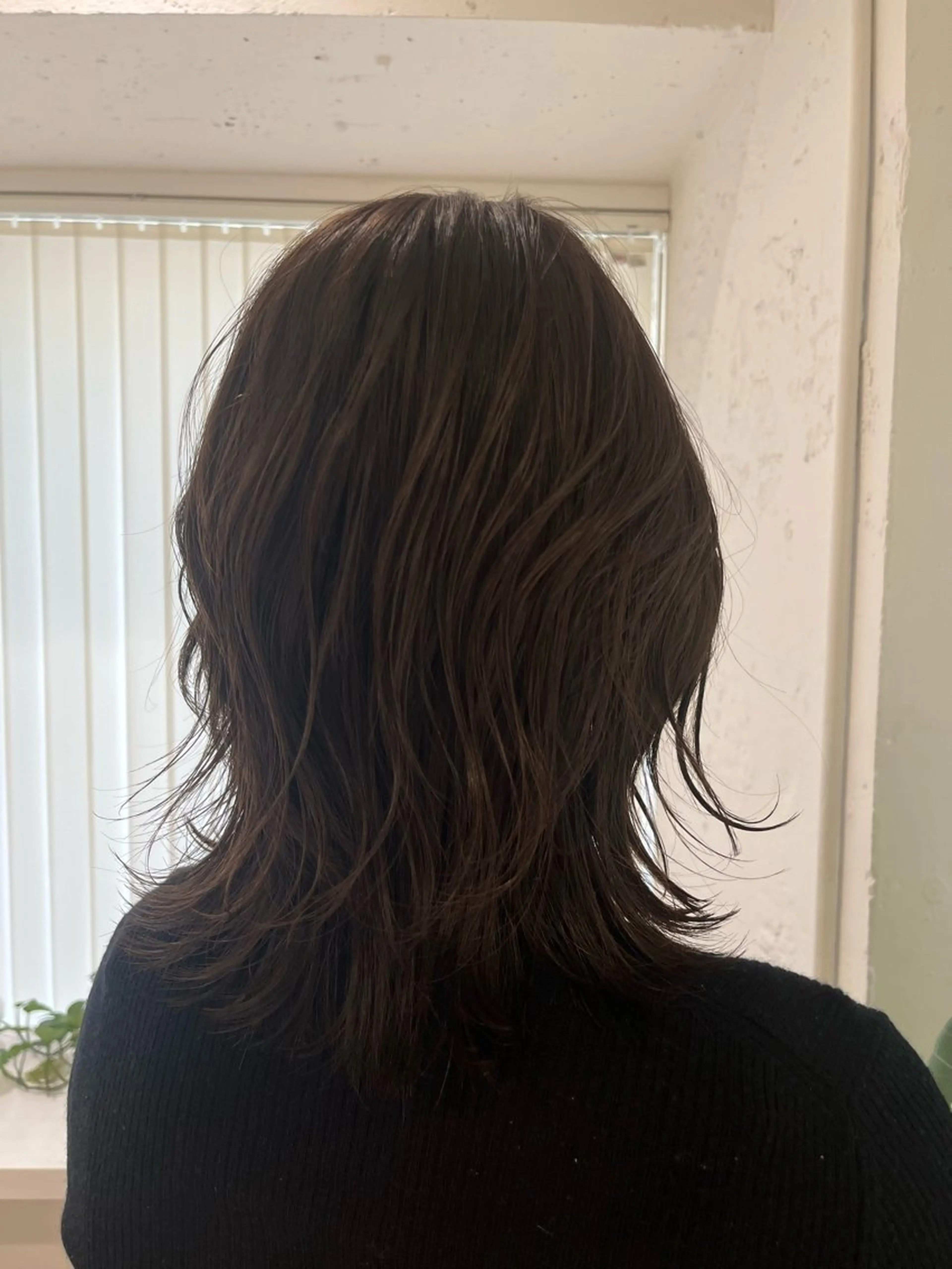 ミディアム レイヤーカット 大人カラー✳︎ボブ 横関由美のヘアスタイル