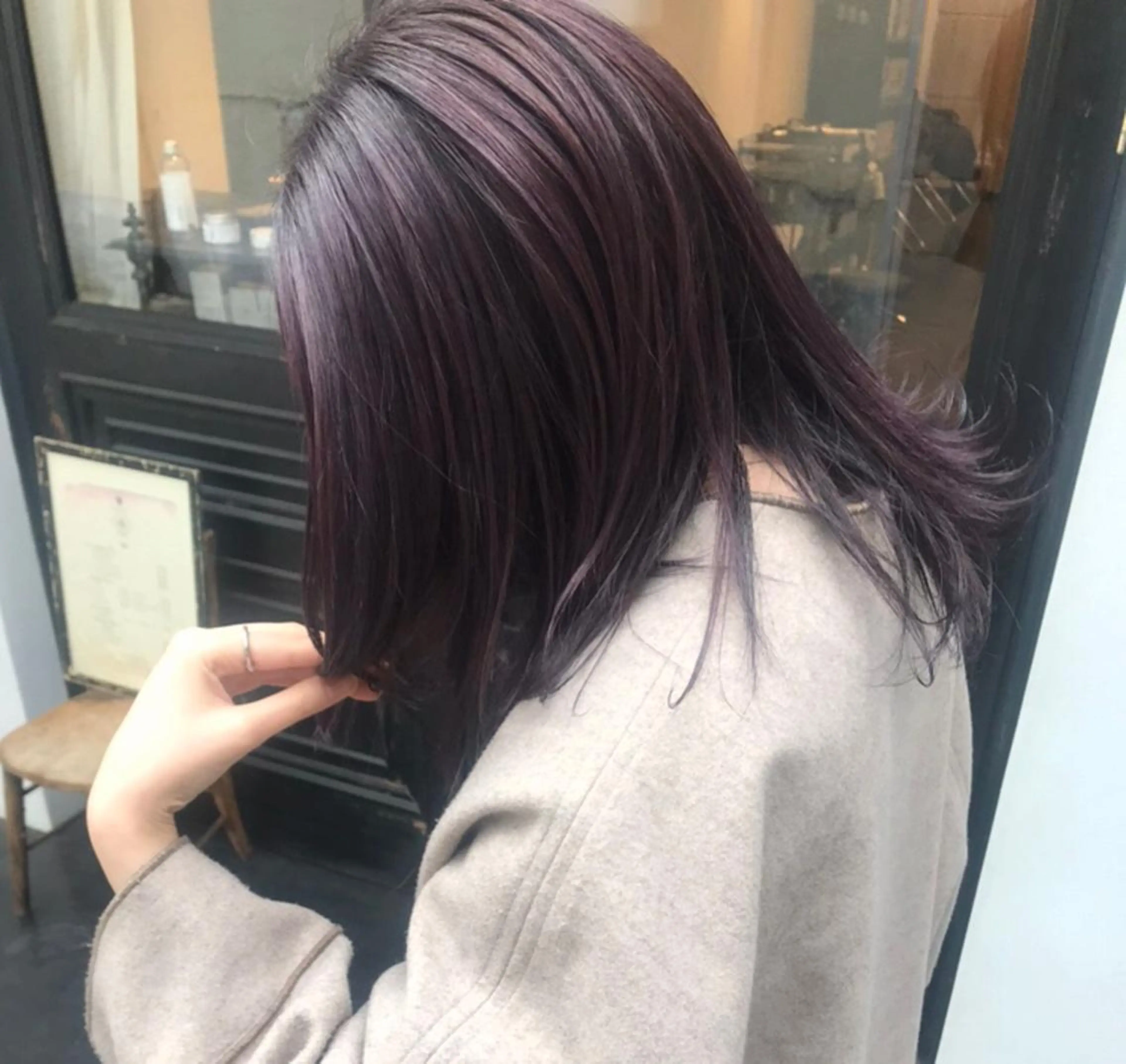 ミディアム カラー tonari 梅田、中崎町のヘアスタイル