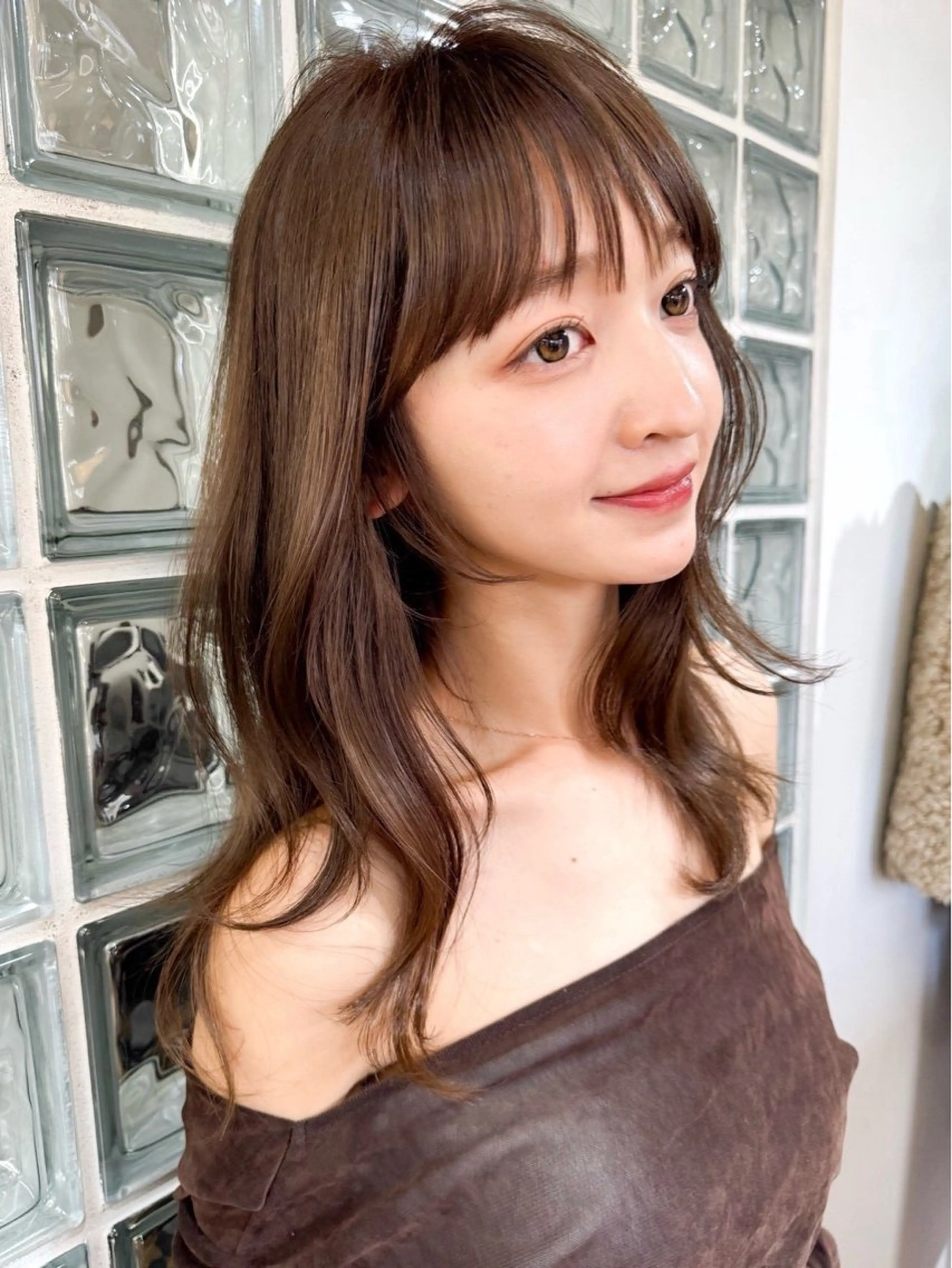 ミディアム ヘアカラー 透明感カラー Lity🤍ྀིaiのヘアスタイル