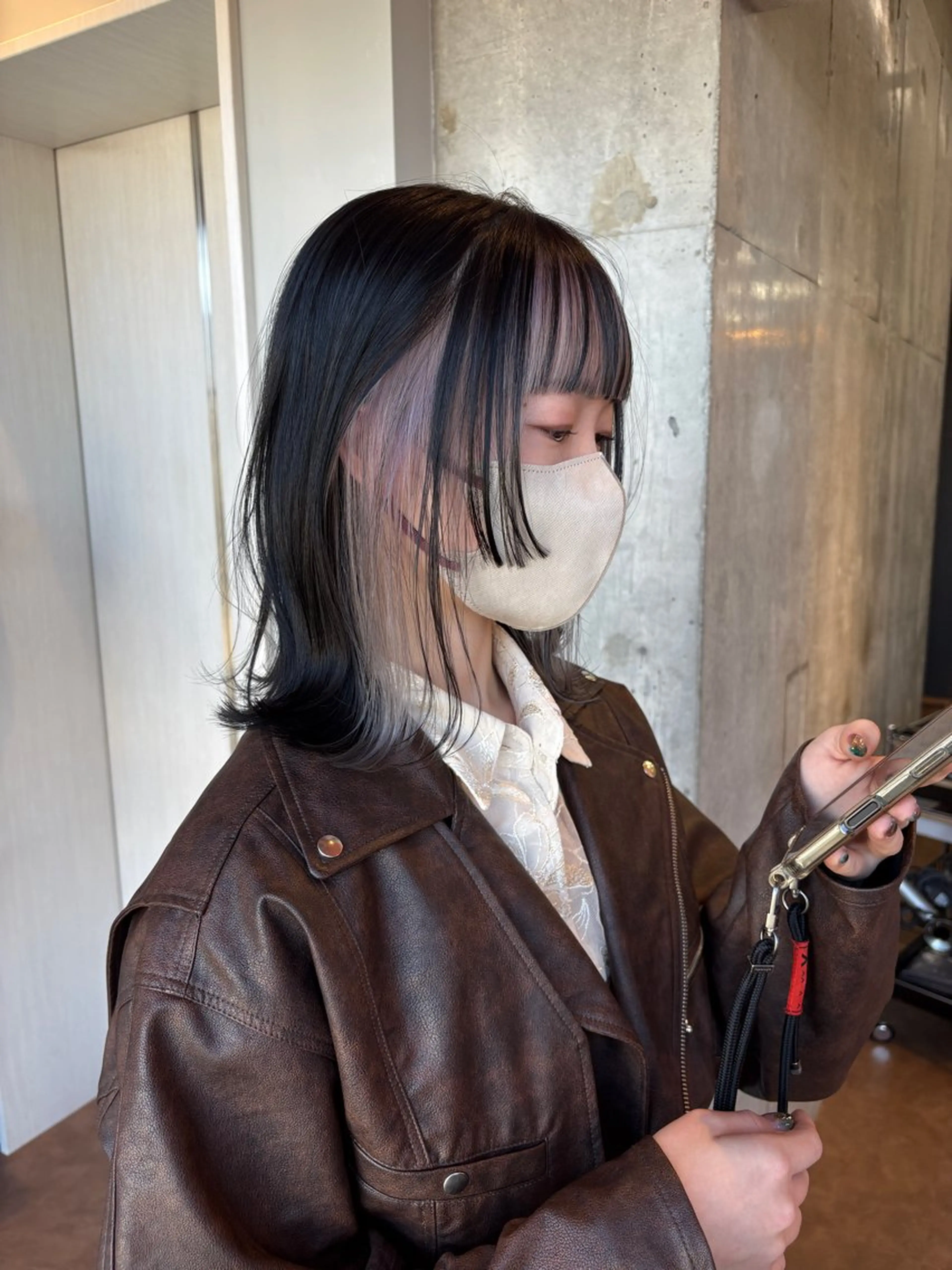 ミディアム カット ヘアカラー 🍸nana/透明感 カラー/レイヤー✨のヘアスタイル