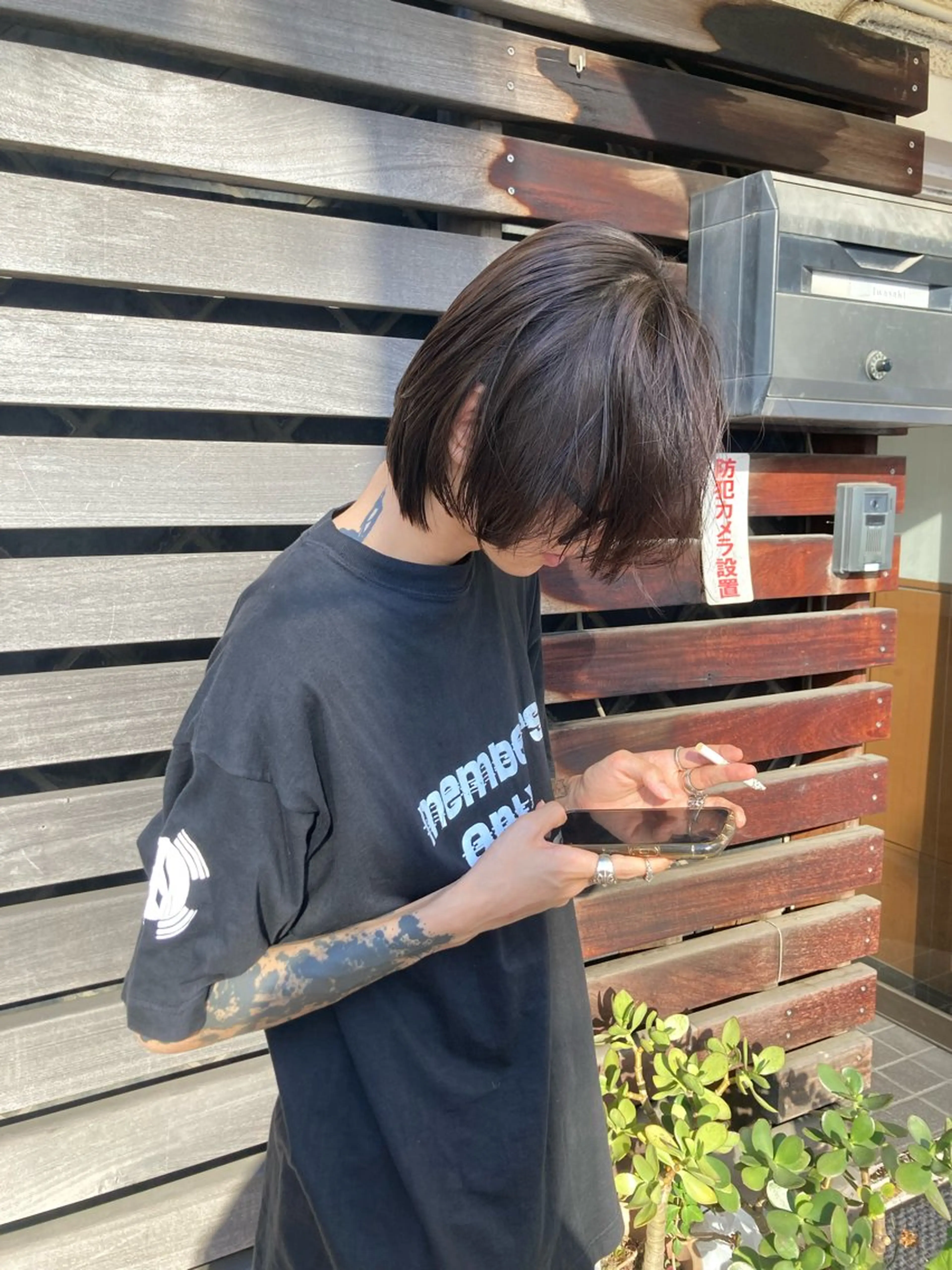 ショート 縮毛矯正 ウルフレイヤー エクステ/kokiのヘアスタイル