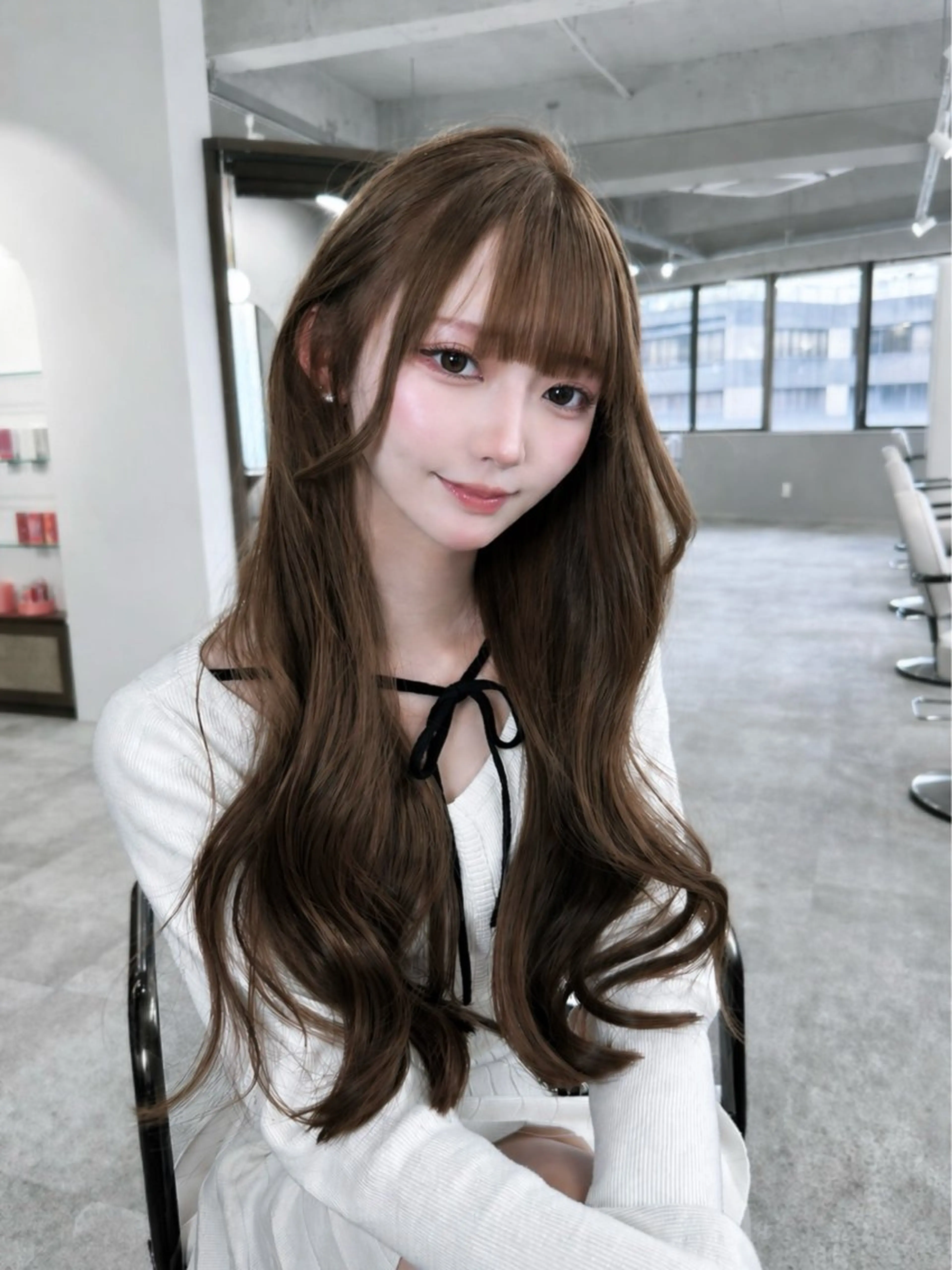 ロング 豊嶋 未来のヘアスタイル