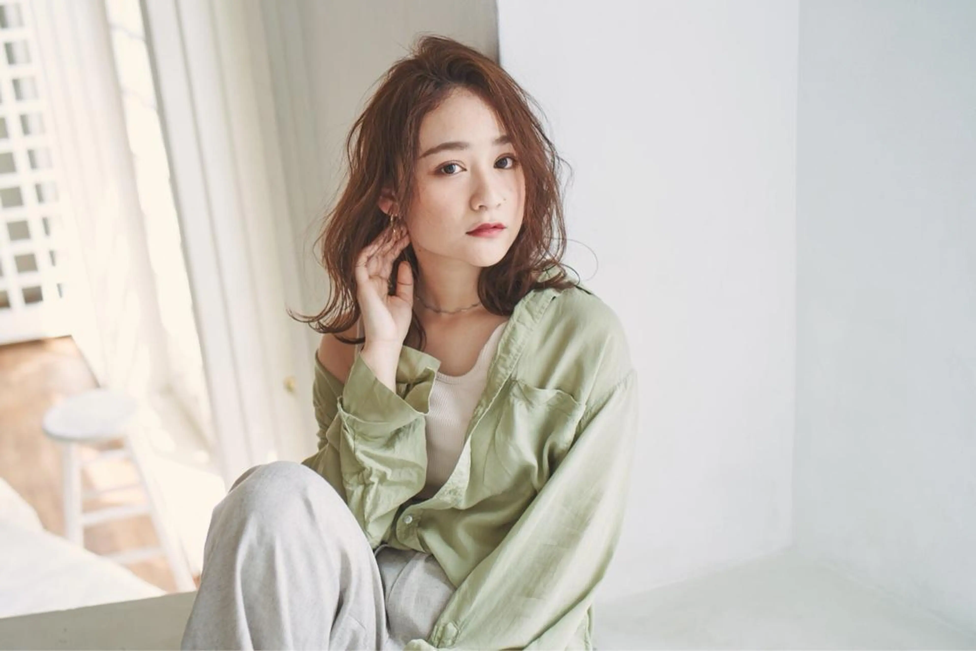 セミロング 【髪質改善】 梅田　聡のヘアスタイル