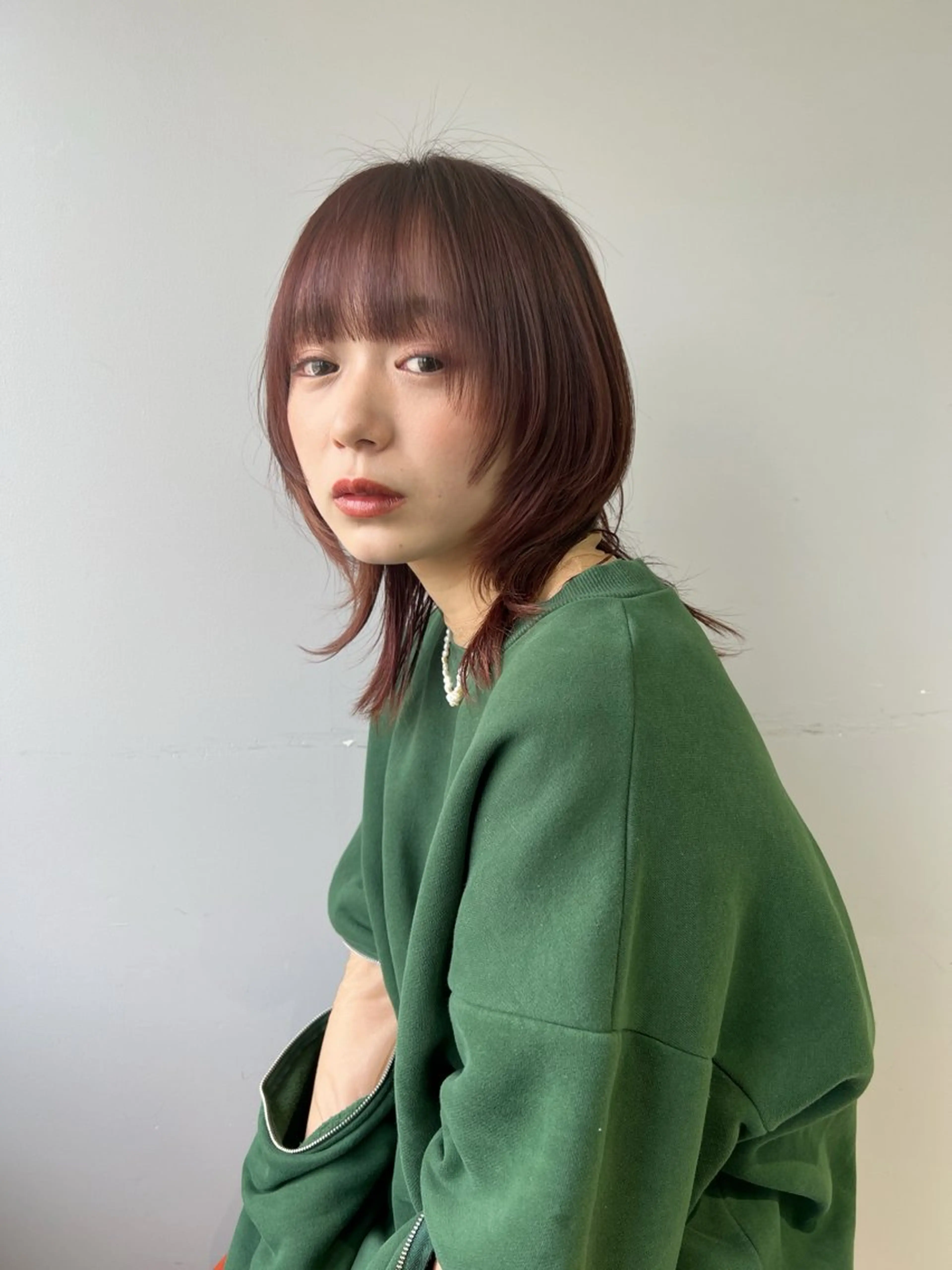 ショート カラー レイヤーカット カット トリートメント ウルフ🤍渋谷 🤍Mizukiのヘアスタイル