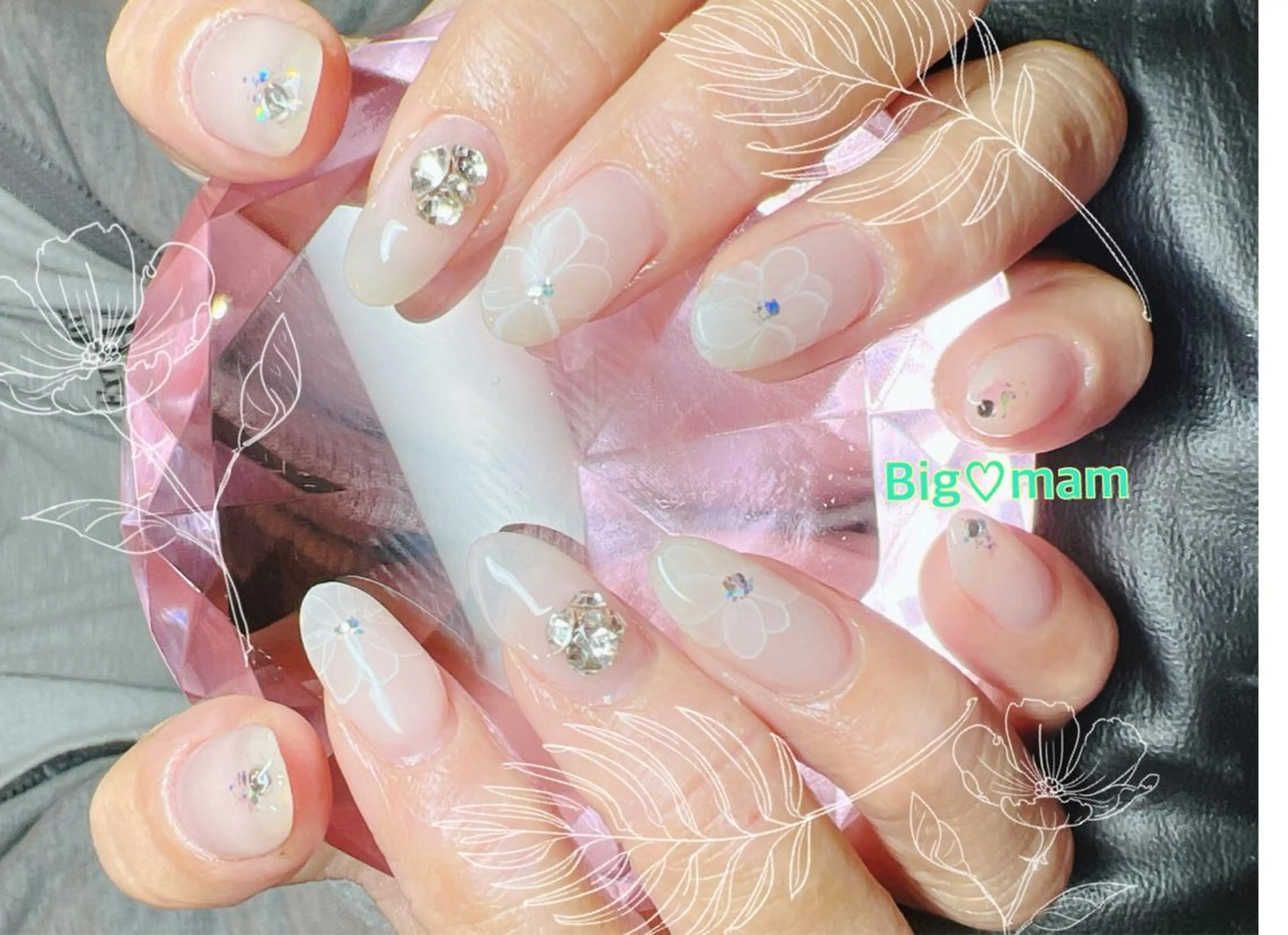 ネイル ブライダルネイル ハンドネイル Big♡mam （MAMI）のネイルデザイン