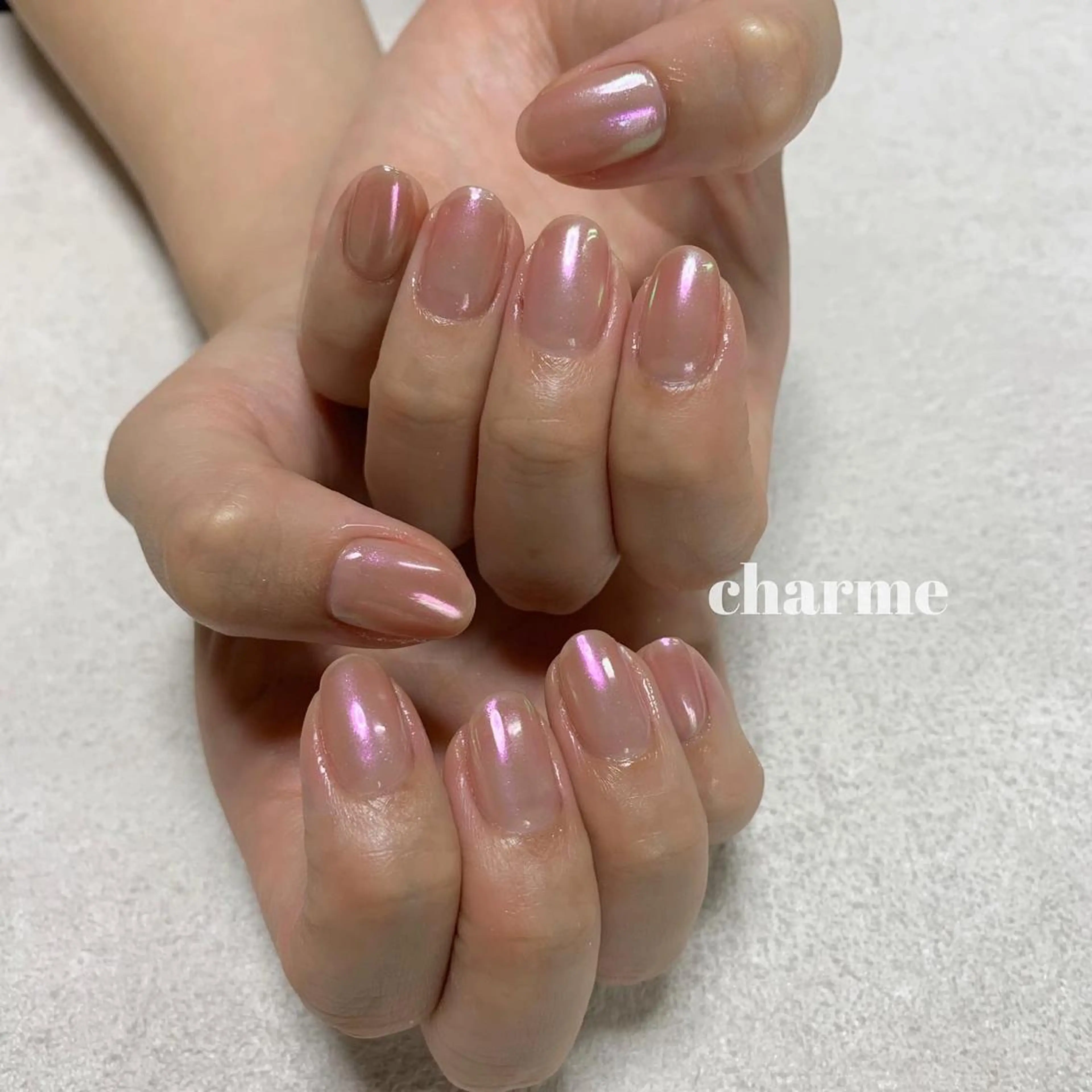 ネイル 氷ネイル・うるうるネイル オフィスネイル シンプルネイル ハンドネイル . SHIORIのネイルデザイン