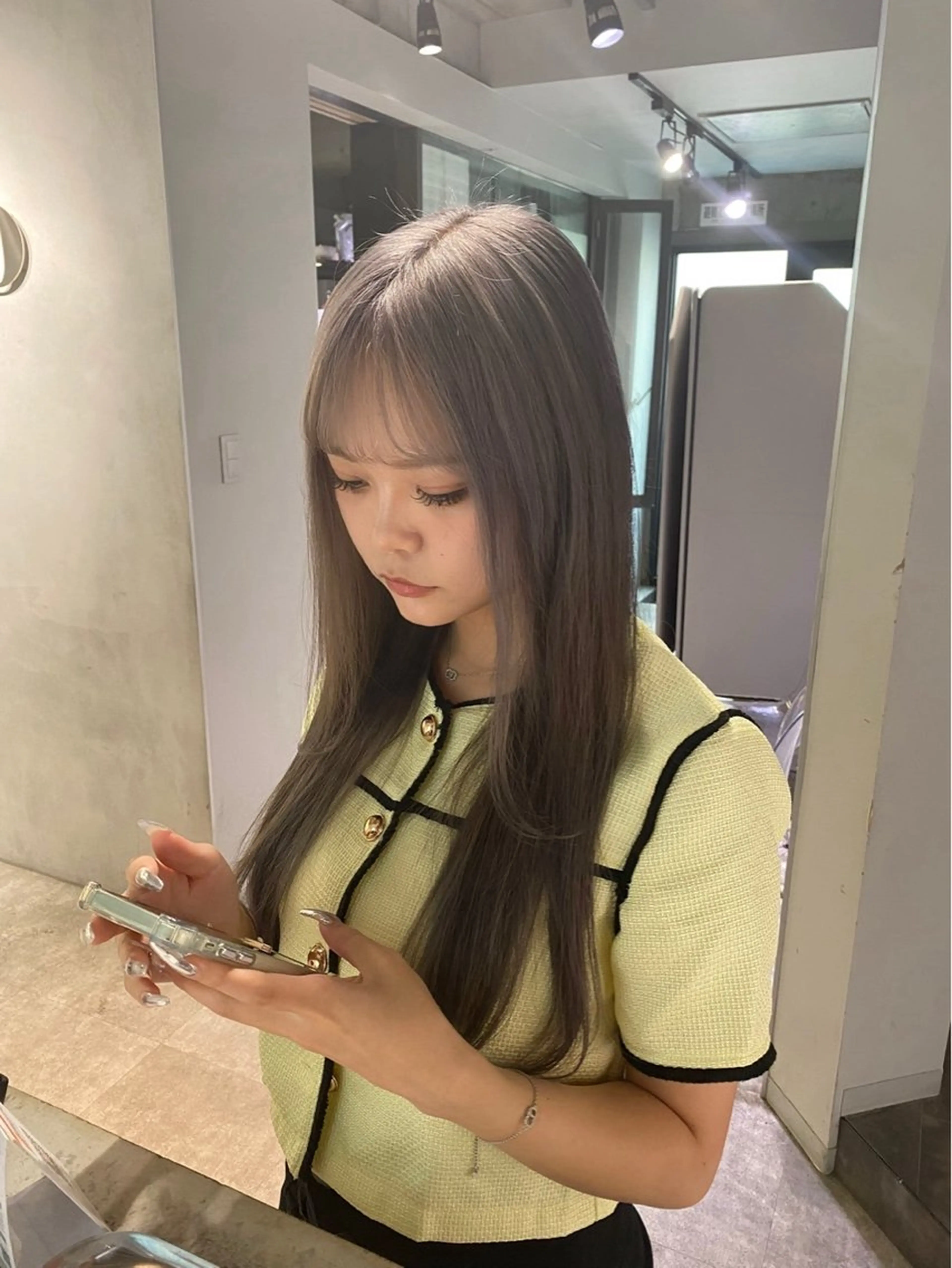 ロング カラー ハイトーンカラー 心斎橋/髪質改善 /ブリーチ/ショウマのヘアスタイル