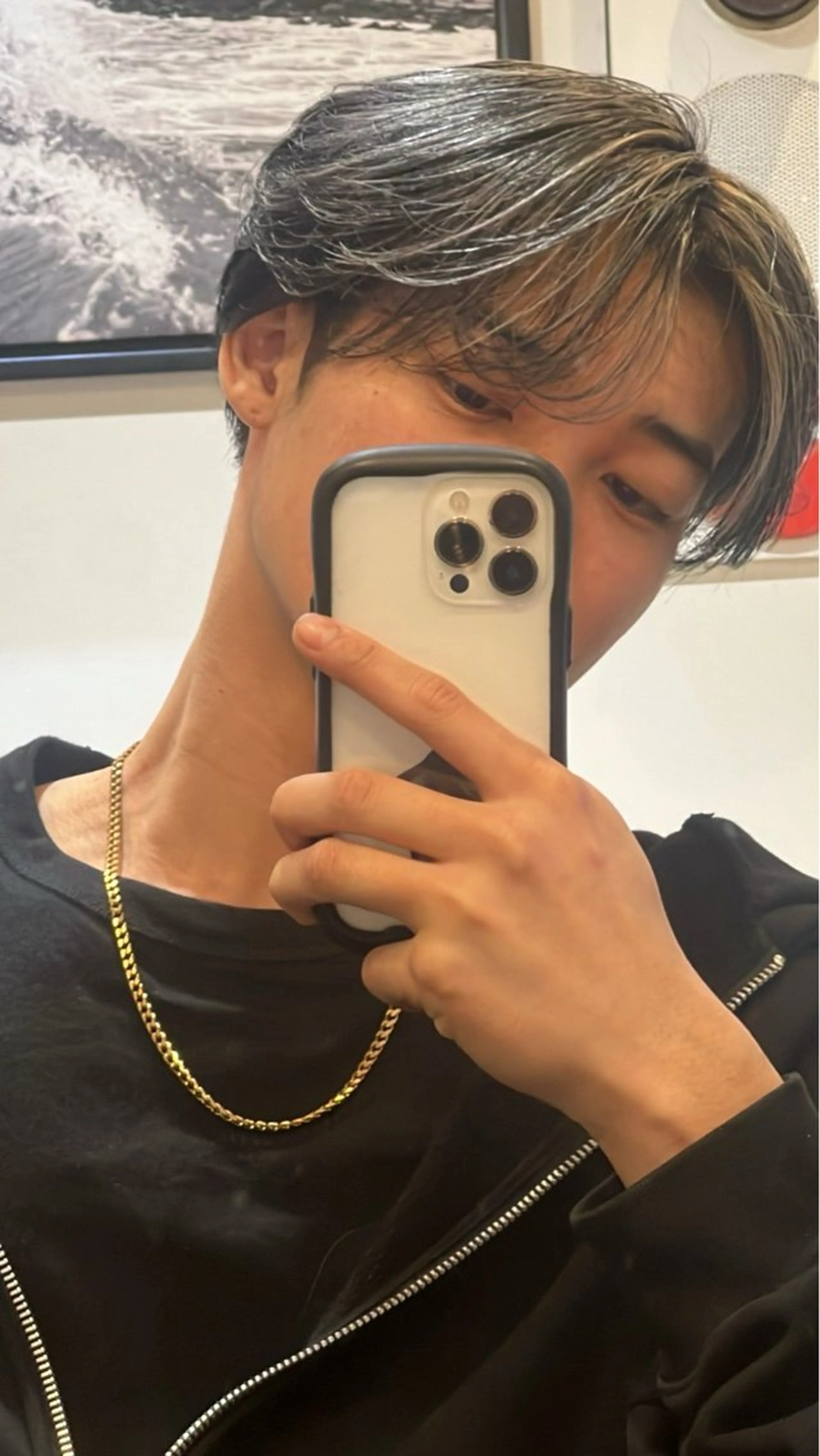 メンズ メンズハイライト 田中 志織のヘアスタイル