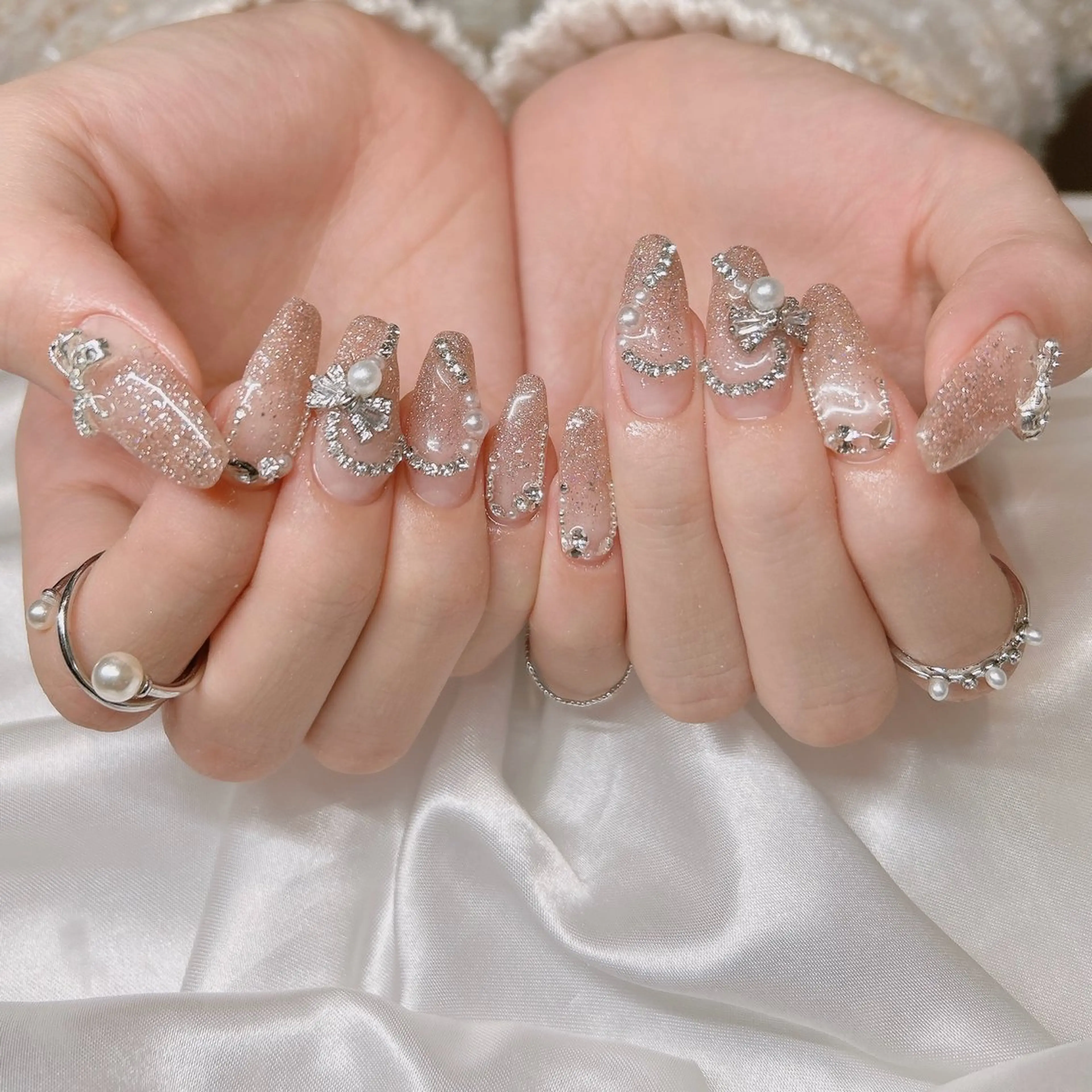 ネイル フラッシュネイル ピンク ハンドネイル junna 金山.東別院.上前津のネイルデザイン