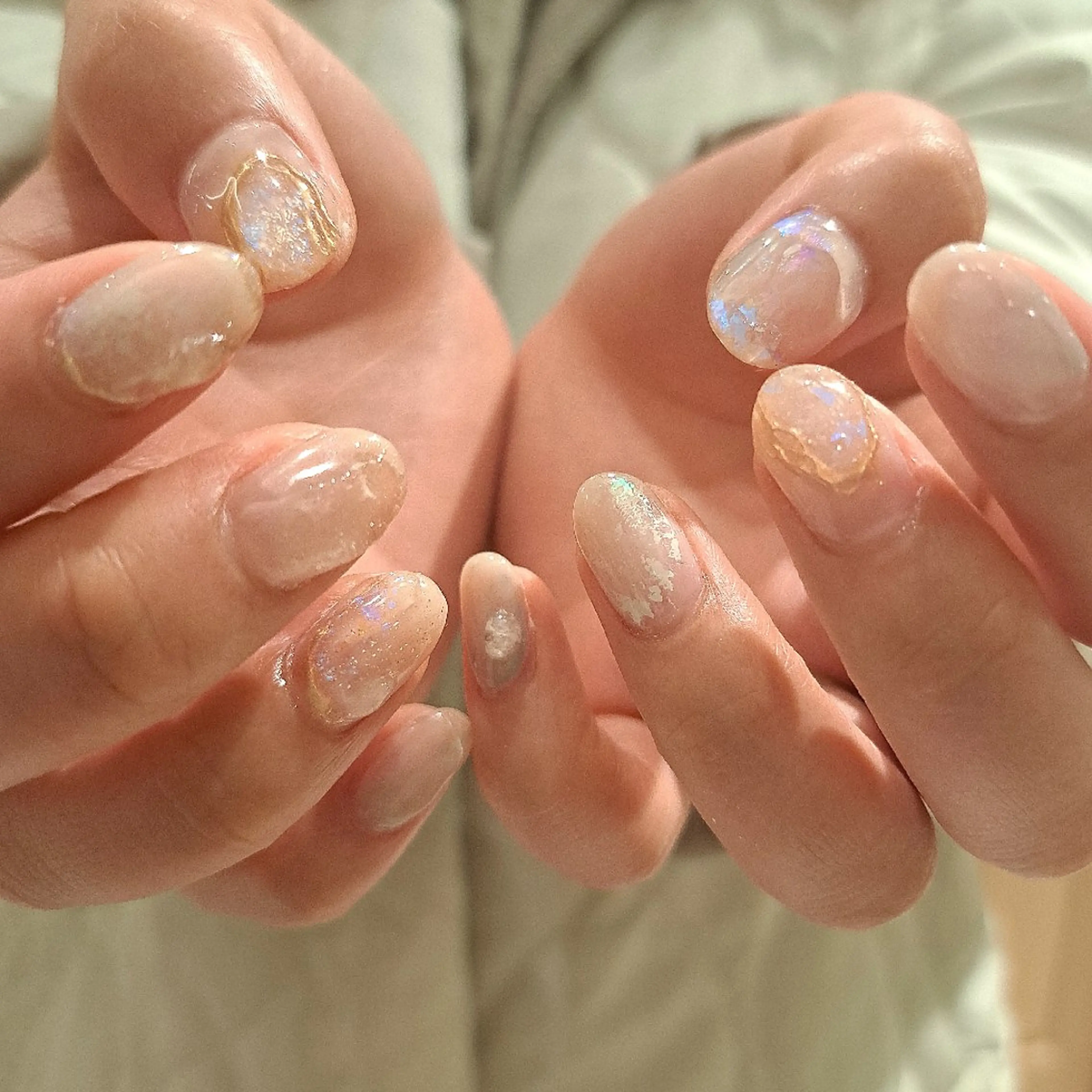 ネイル アートネイル クリアネイル 持ち込み ニュアンスネイル ぷっくりネイル Nail mood デザイン持ち込みokのネイルデザイン