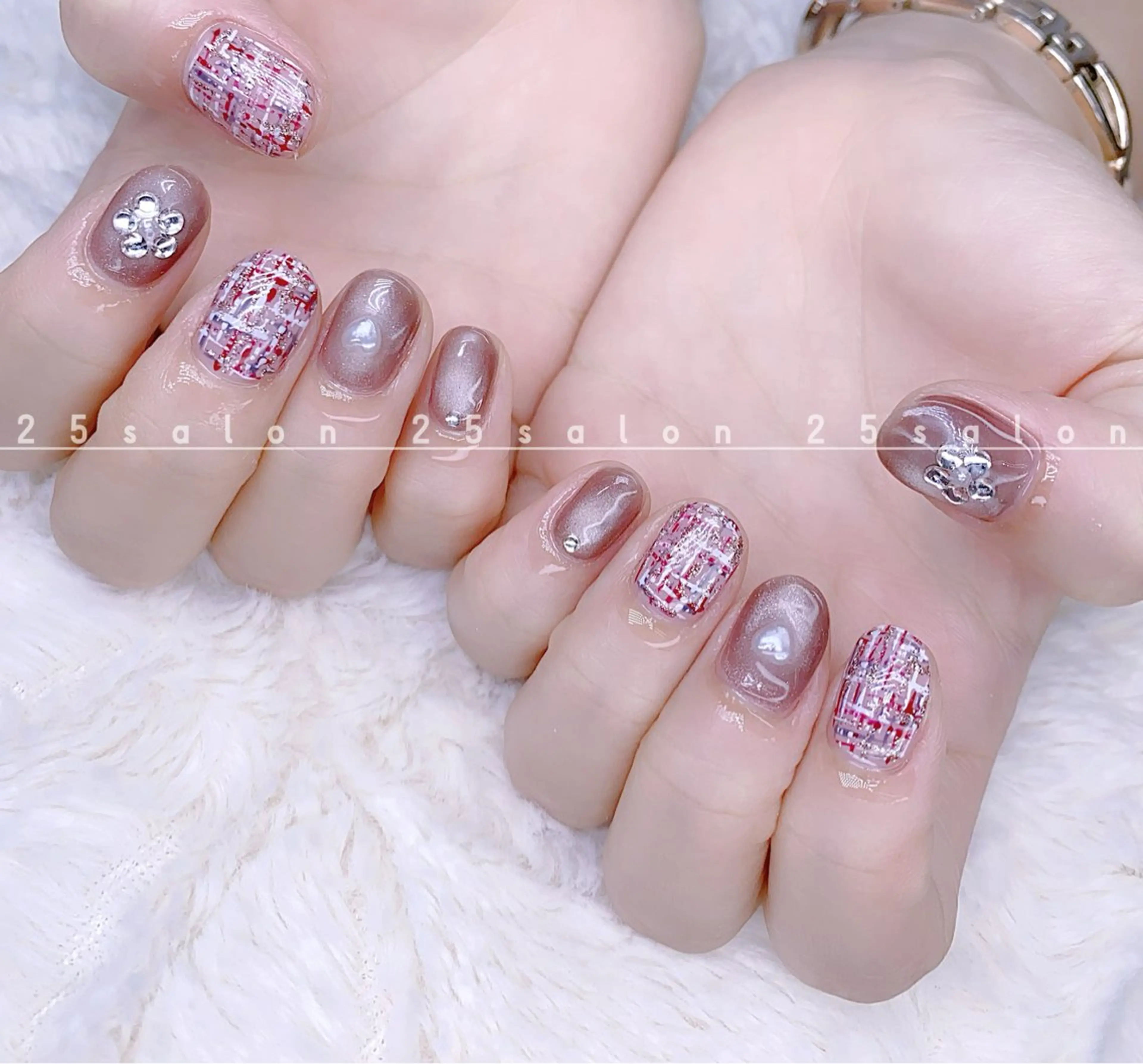 ネイル ジェルネイル 韓国ネイル ニュアンスネイル パラジェル ワンホンネイル 2 5のマツエク・マツパデザイン