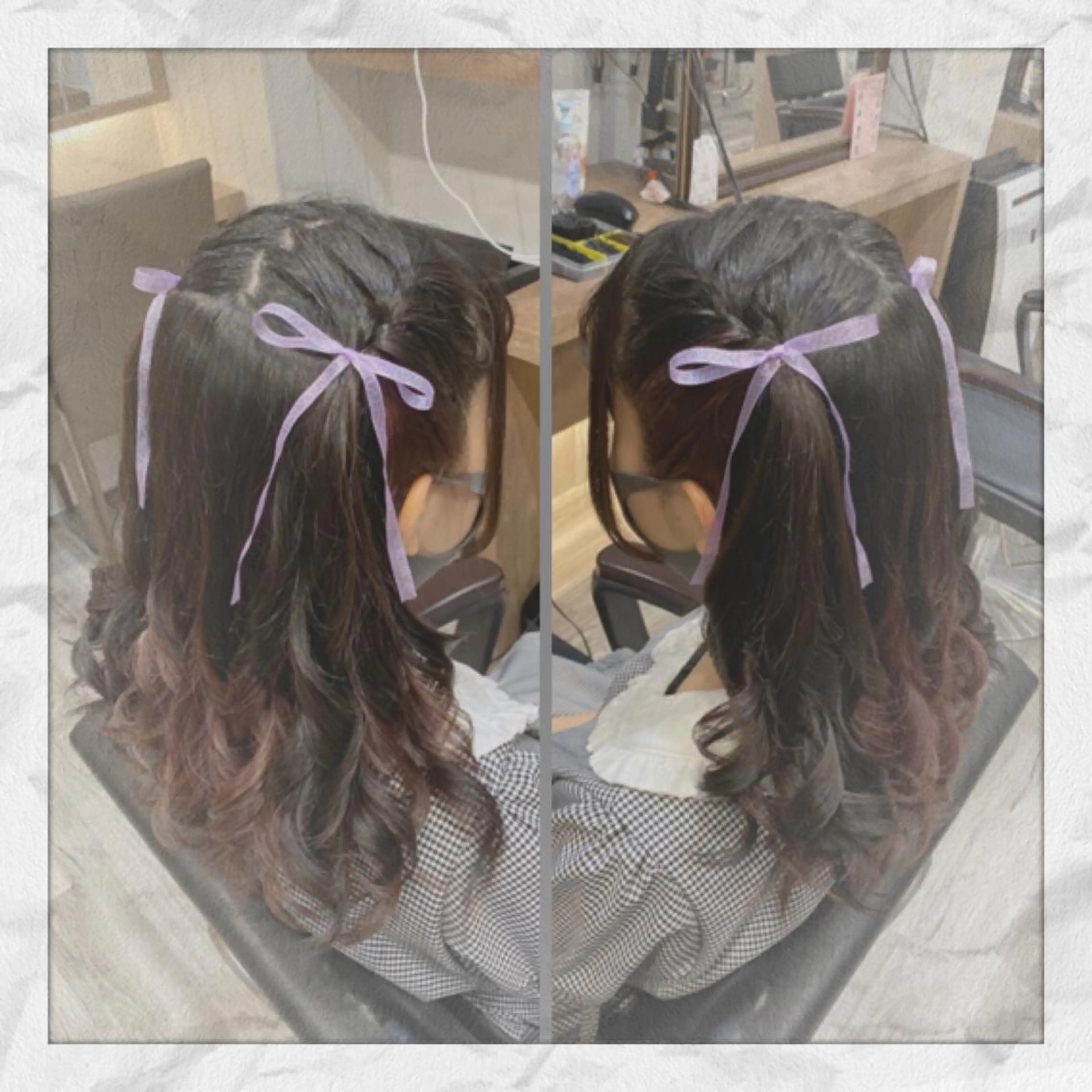 セミロング ヘアアレンジ ヘアセット ヘアセット/着付け 𓇼 まつもと𓇼のその他イメージ