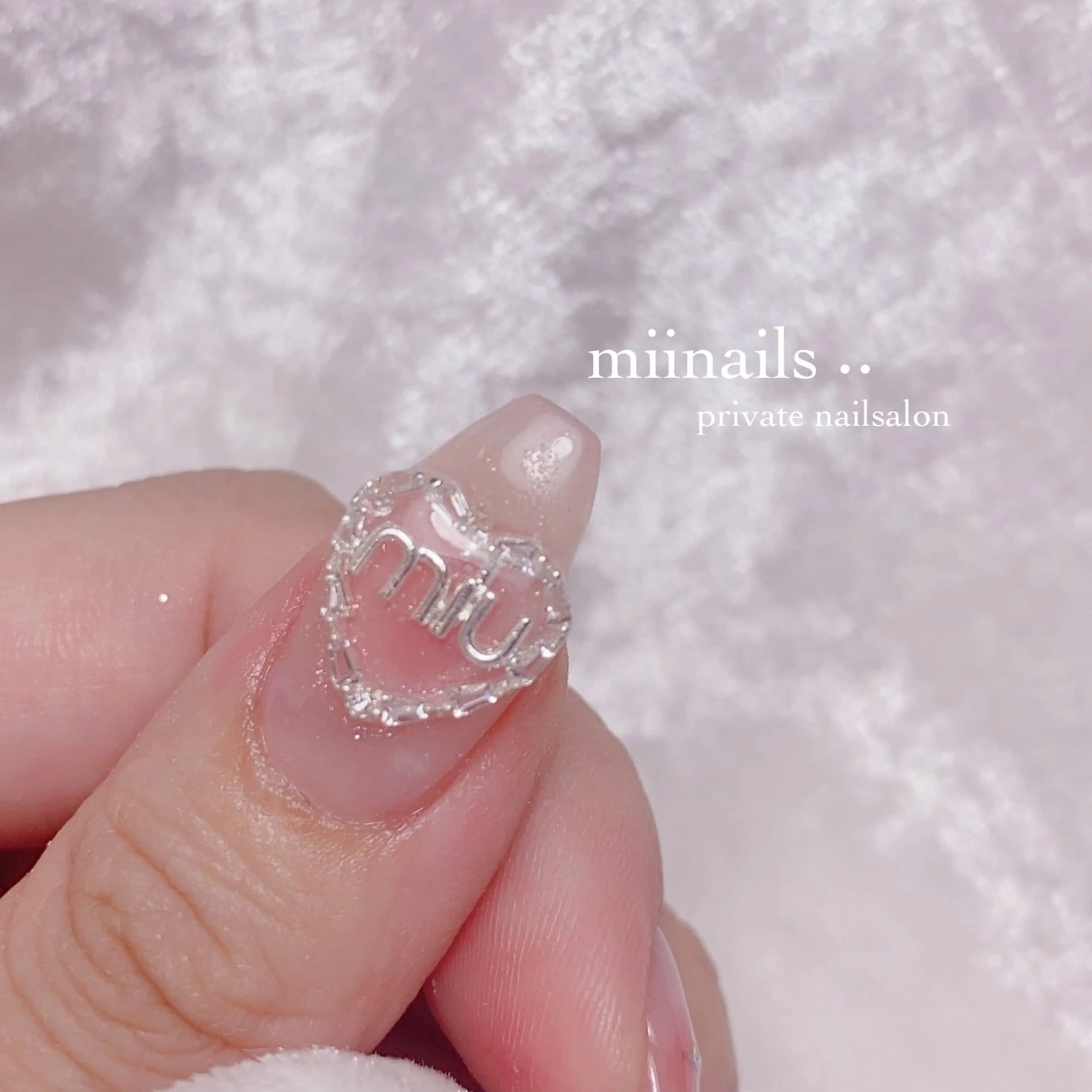 ネイル フレンチネイル 韓国ネイル ワンホンネイル ハンドネイル nailsalon miinailsのネイルデザイン