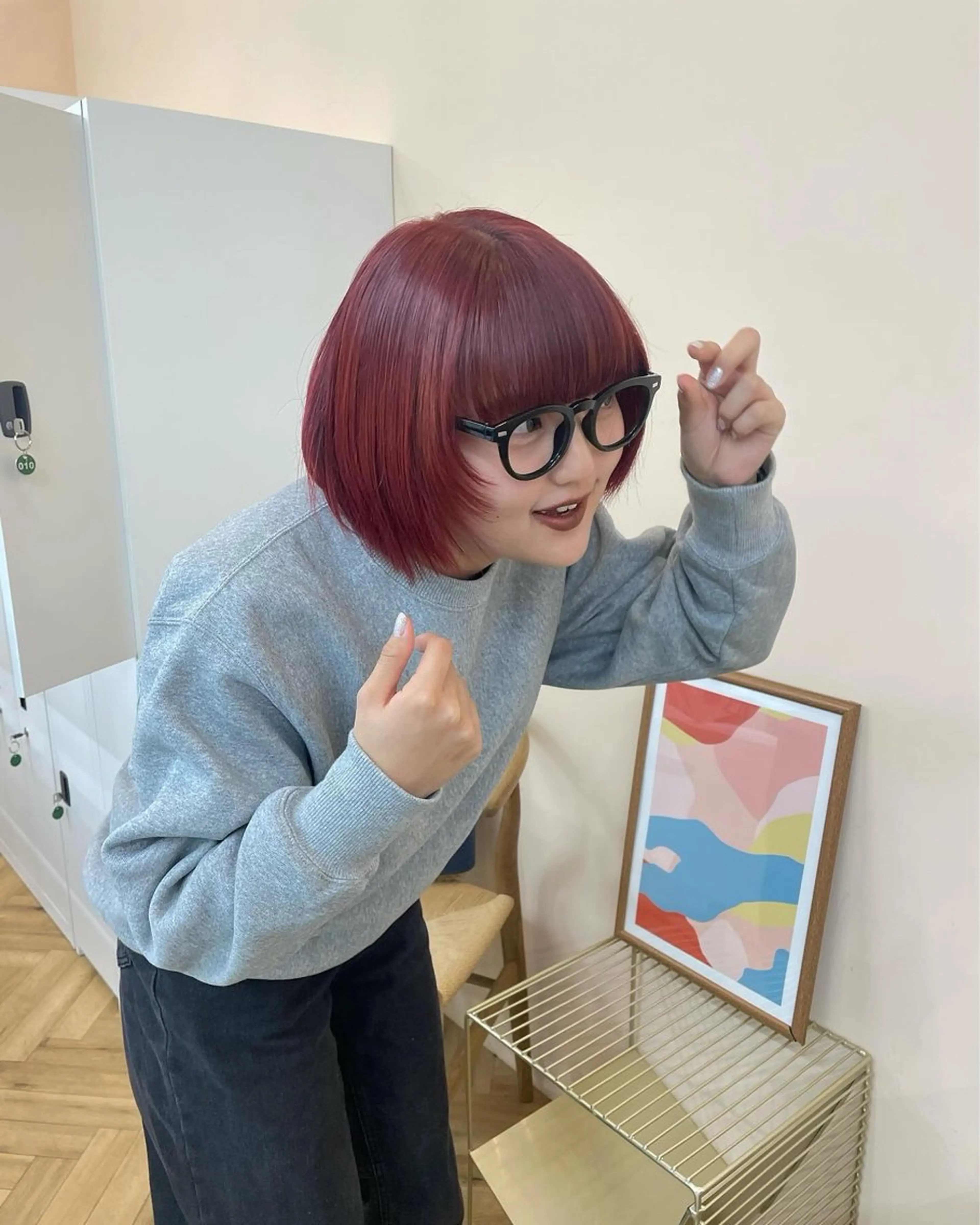 ショート カラー ブリーチ ヘアカラー トリートメント カットモデル/ ハイトーン/ゆうあのヘアスタイル