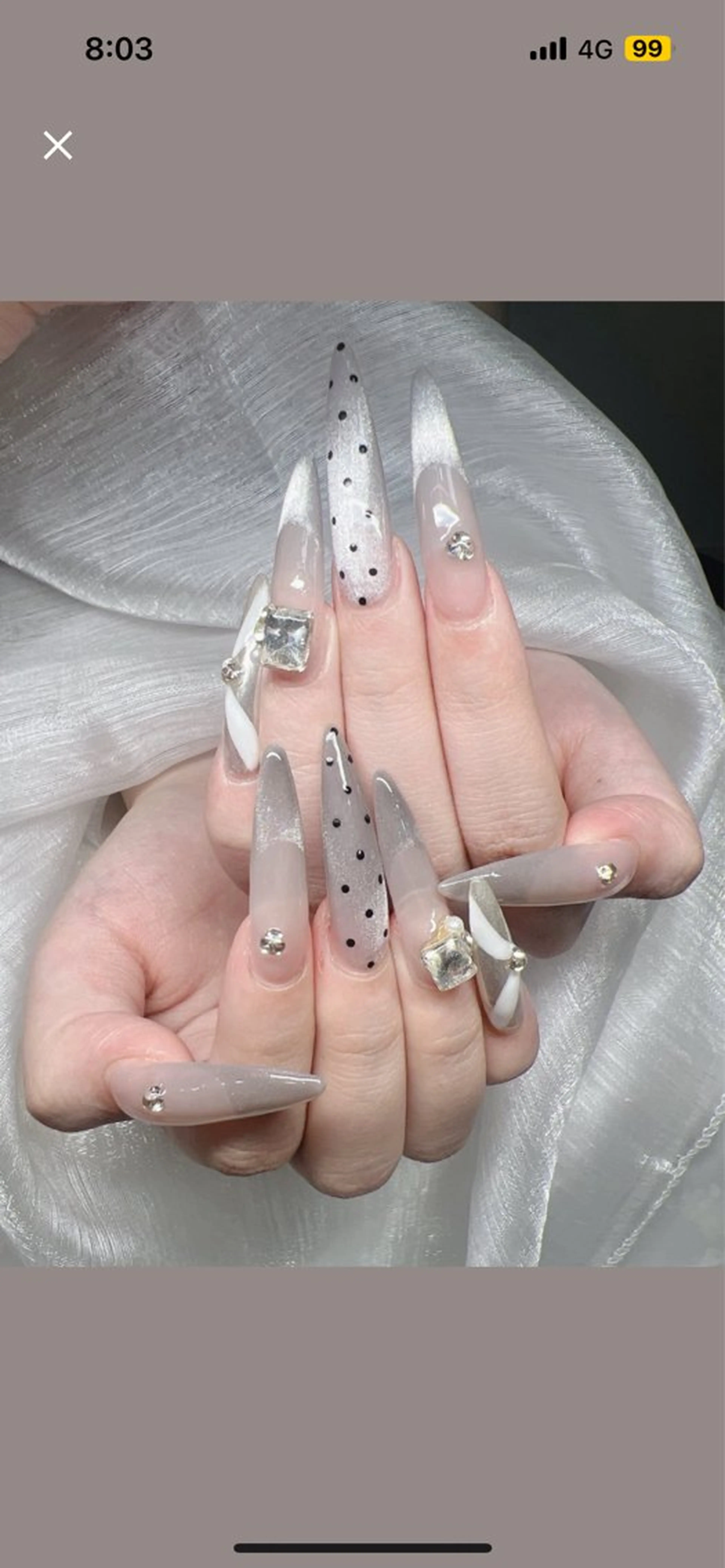 ネイル 長さ出し グラデーション 卒業式 キラキラネイル マグネットネイル ハンドネイル Lee Nails チップ長さだし専門店のネイルデザイン