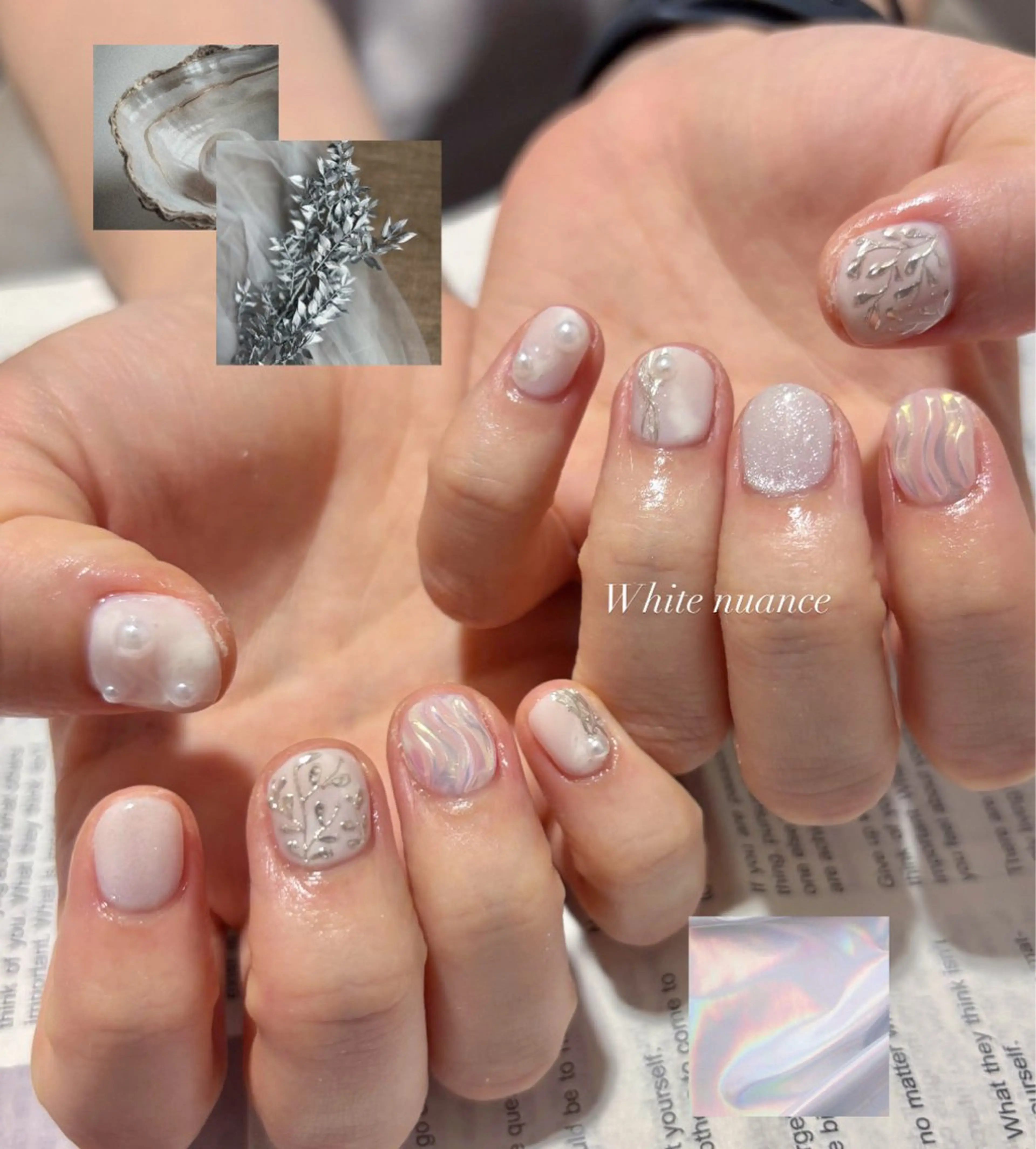 ネイル ブライダルネイル ハンドネイル mofie🤍ユミ/ 恵比寿/パラジェルのネイルデザイン