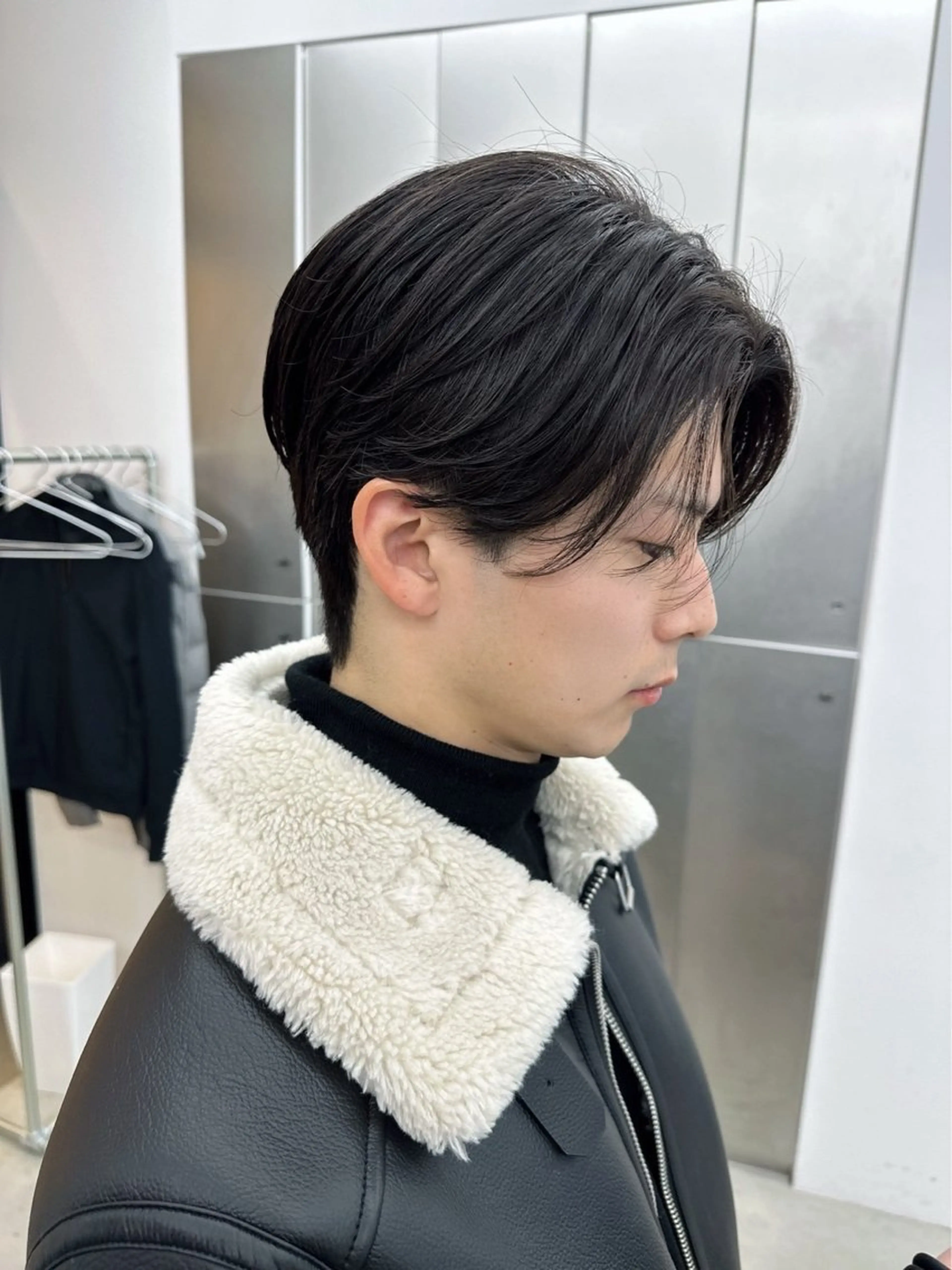 ショート パーマ メンズ ビジネス ダウンパーマ メンズパーマ メンズ特化酒井翔太 /メンズカット/名駅のヘアスタイル