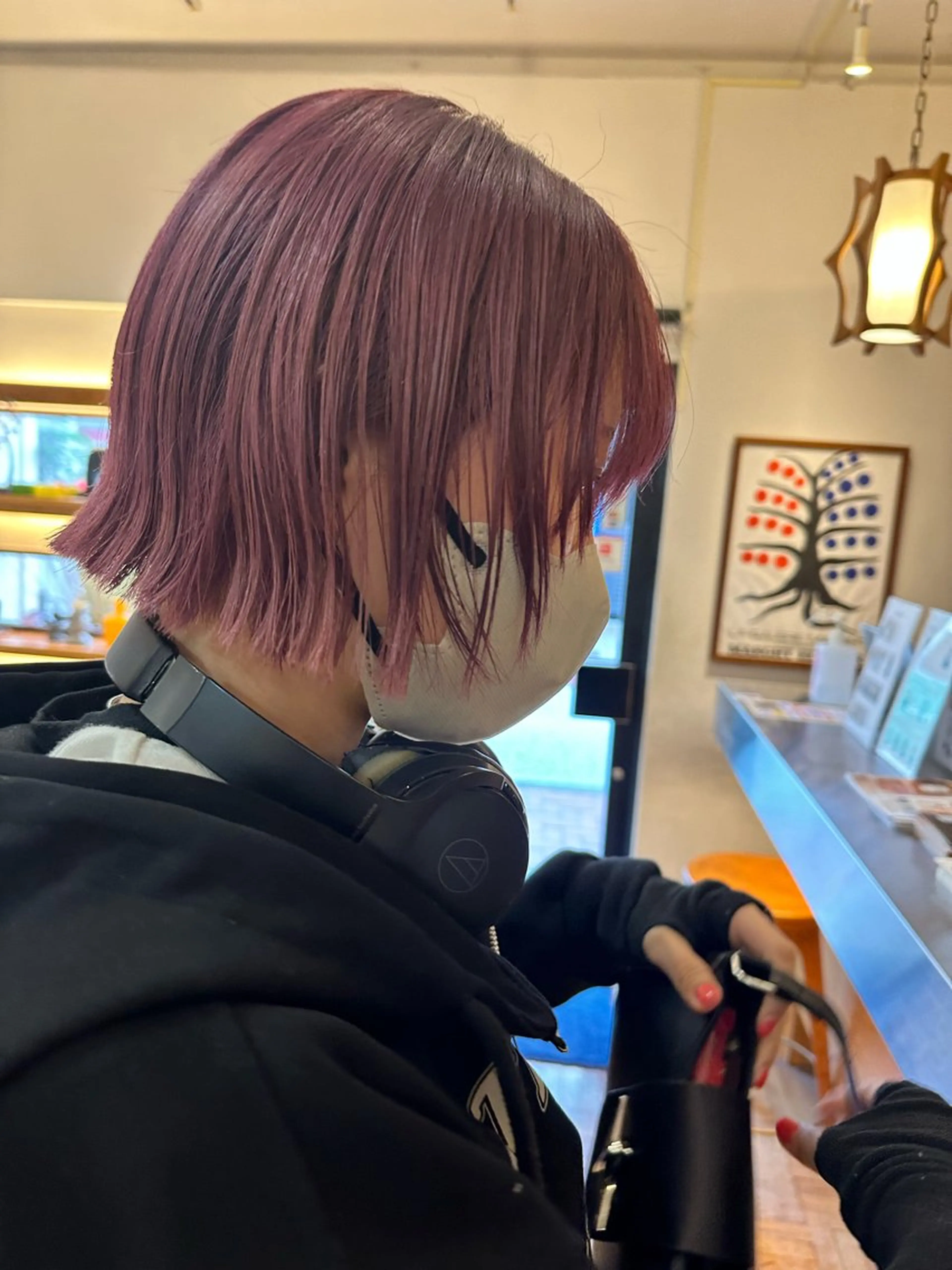 カラー ブリーチ ピンクカラー Flor 上大岡 🌱山本一葉🌱のヘアスタイル