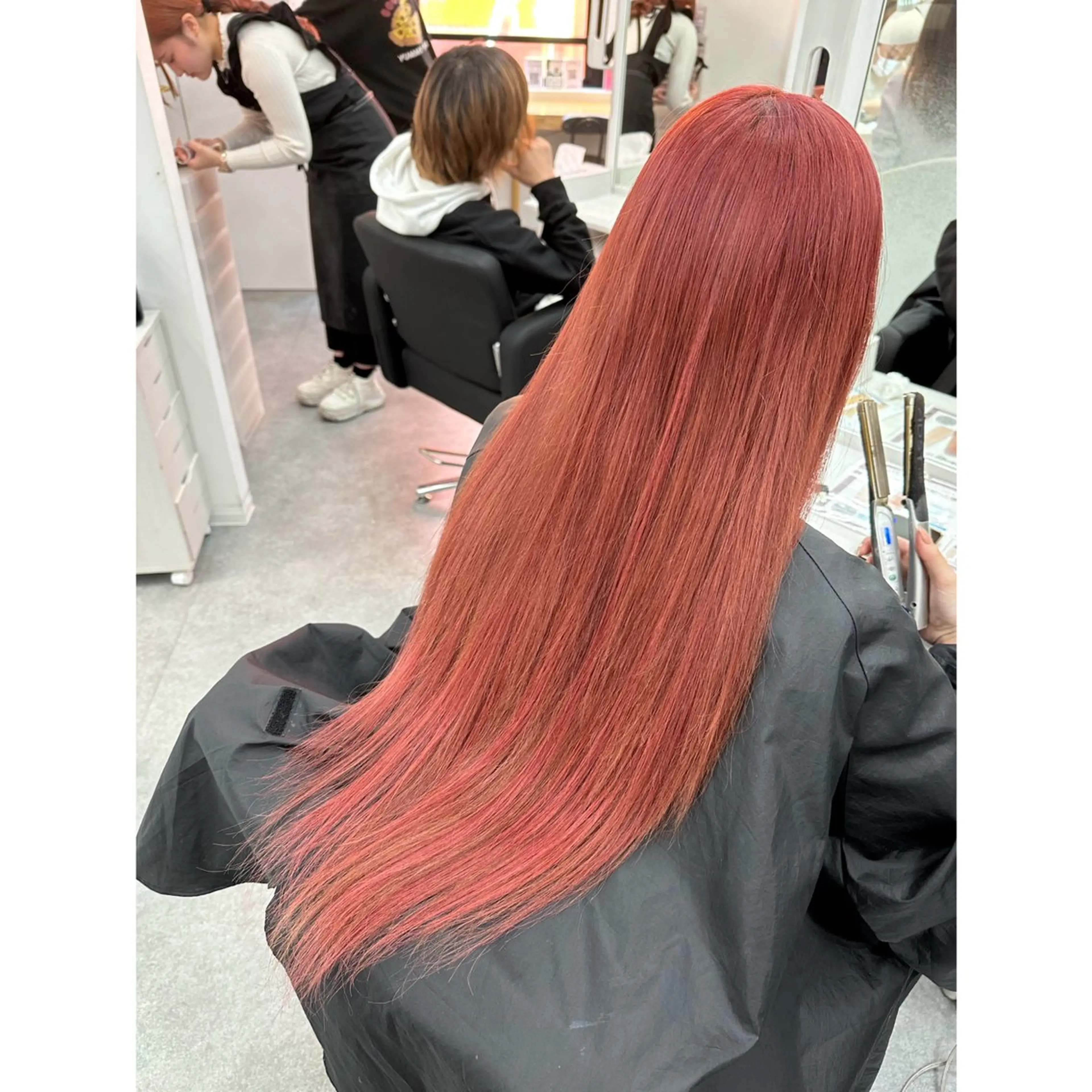 wカラー＋最高級人毛100%シールエクステ70本の写真