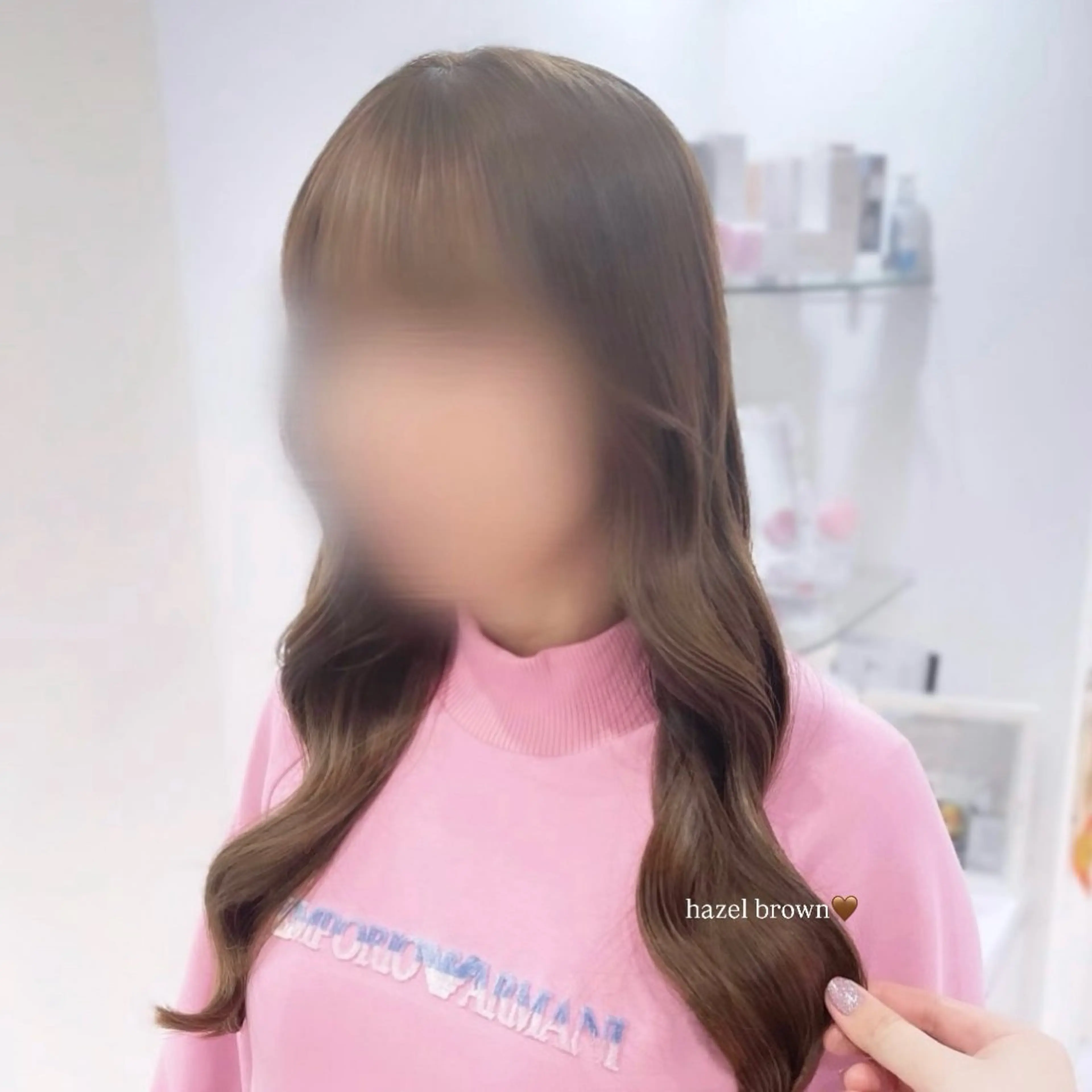 ロング カラー ブリーチ ブリーチなしカラー 𝑚𝑖𝑤𝑎 /名駅/透明感カラーのヘアスタイル