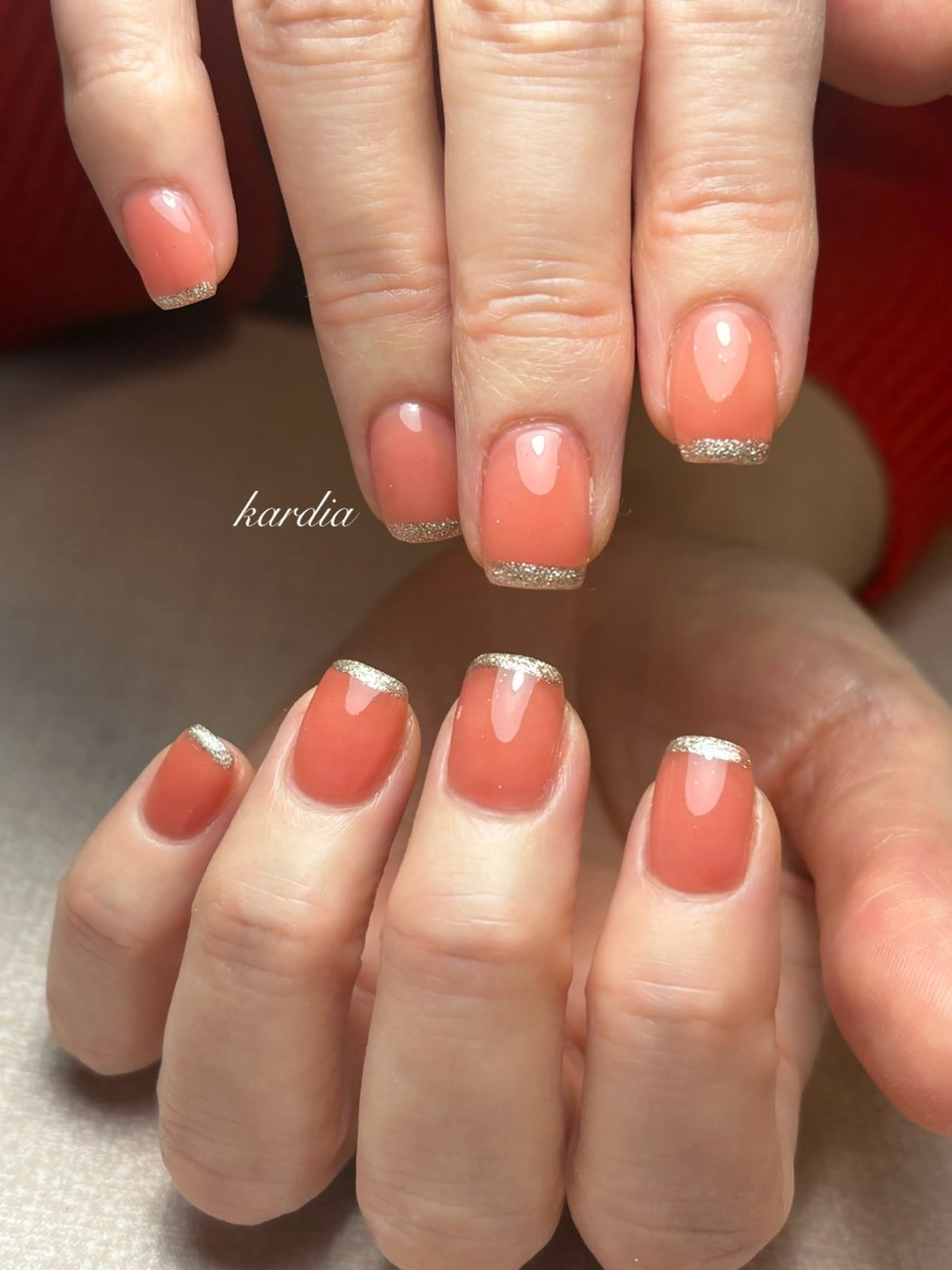 ネイル ハンドネイル καρδιά -ｶﾙﾃﾞｨｱ-のネイルデザイン