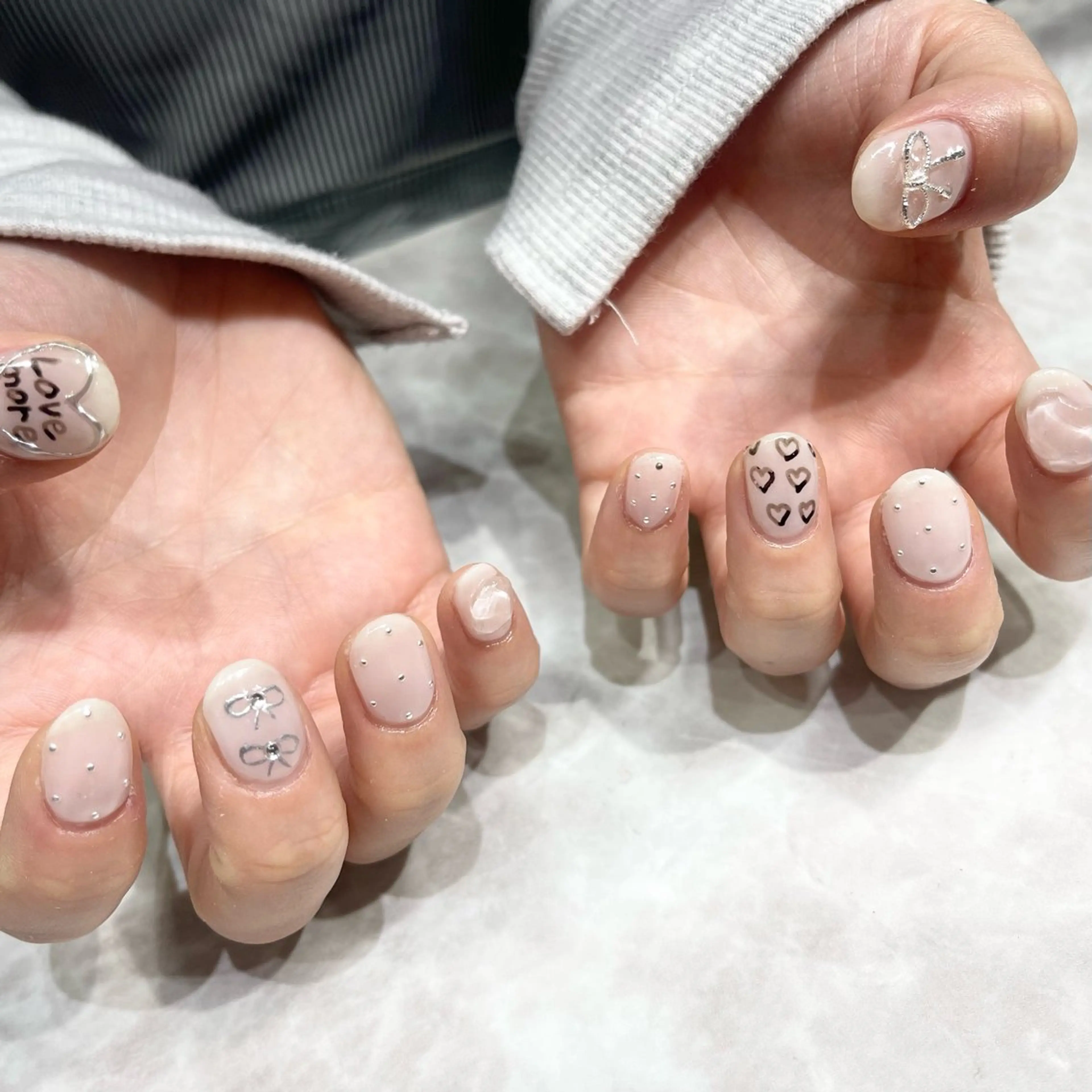 ネイル アートネイル ジェルネイル ハンドネイル 粕屋ネイル＆耳つぼ 🫧Natsumiのネイルデザイン