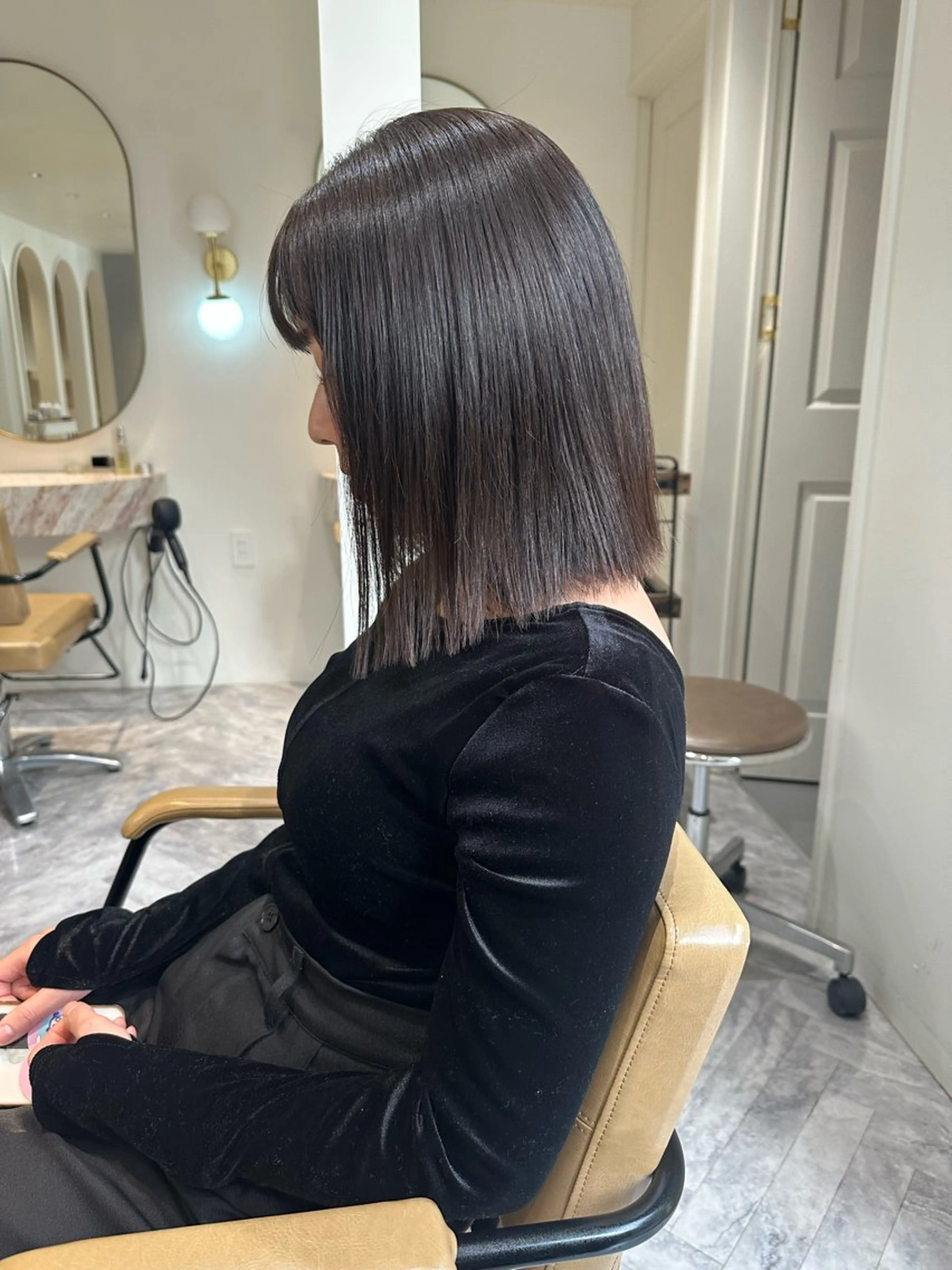 ミディアム カラー ヘアカラー 縮毛矯正/透け感 カラー🎀♡mariのヘアスタイル