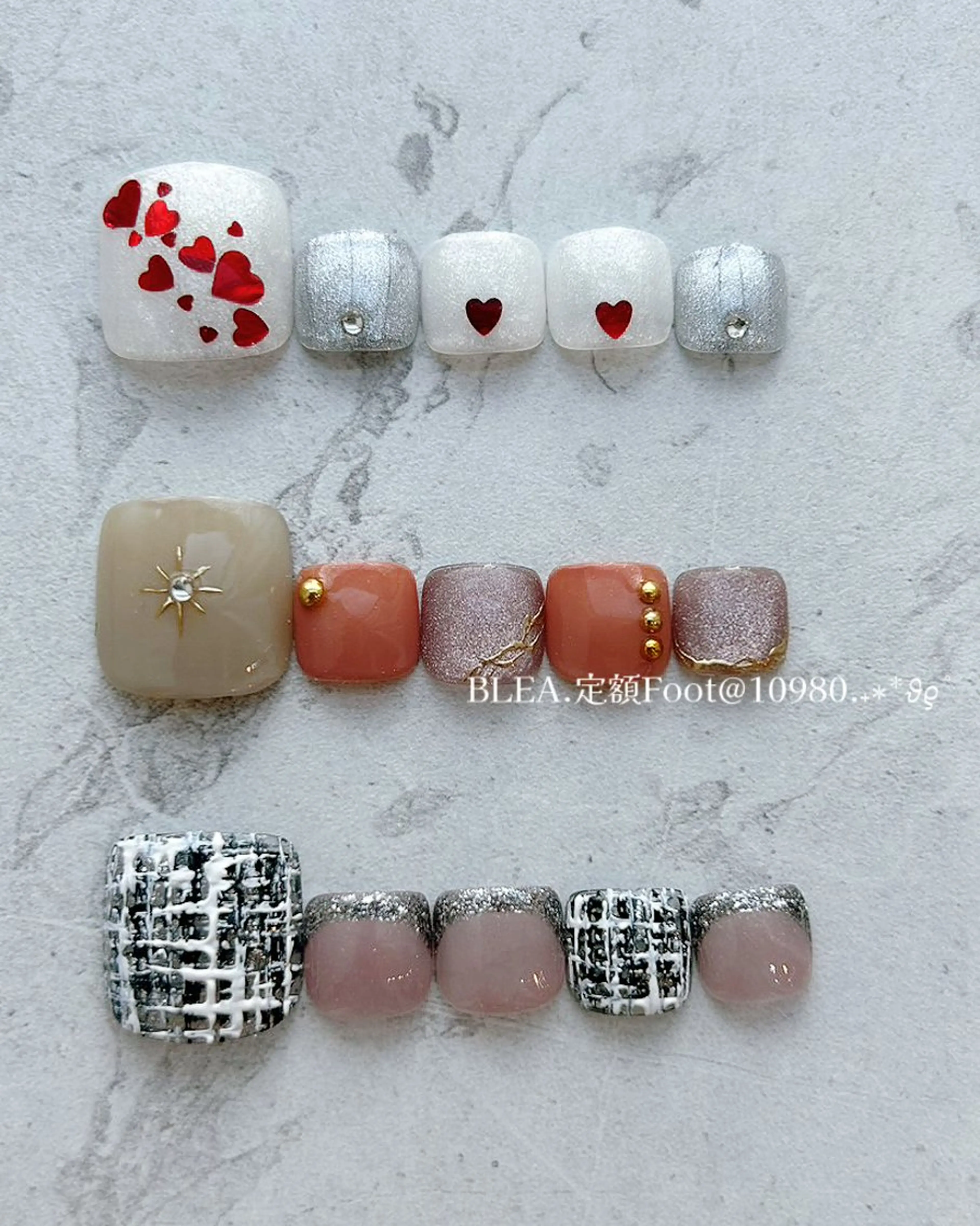 【Foot】🩰定額アート(10本アート)の写真