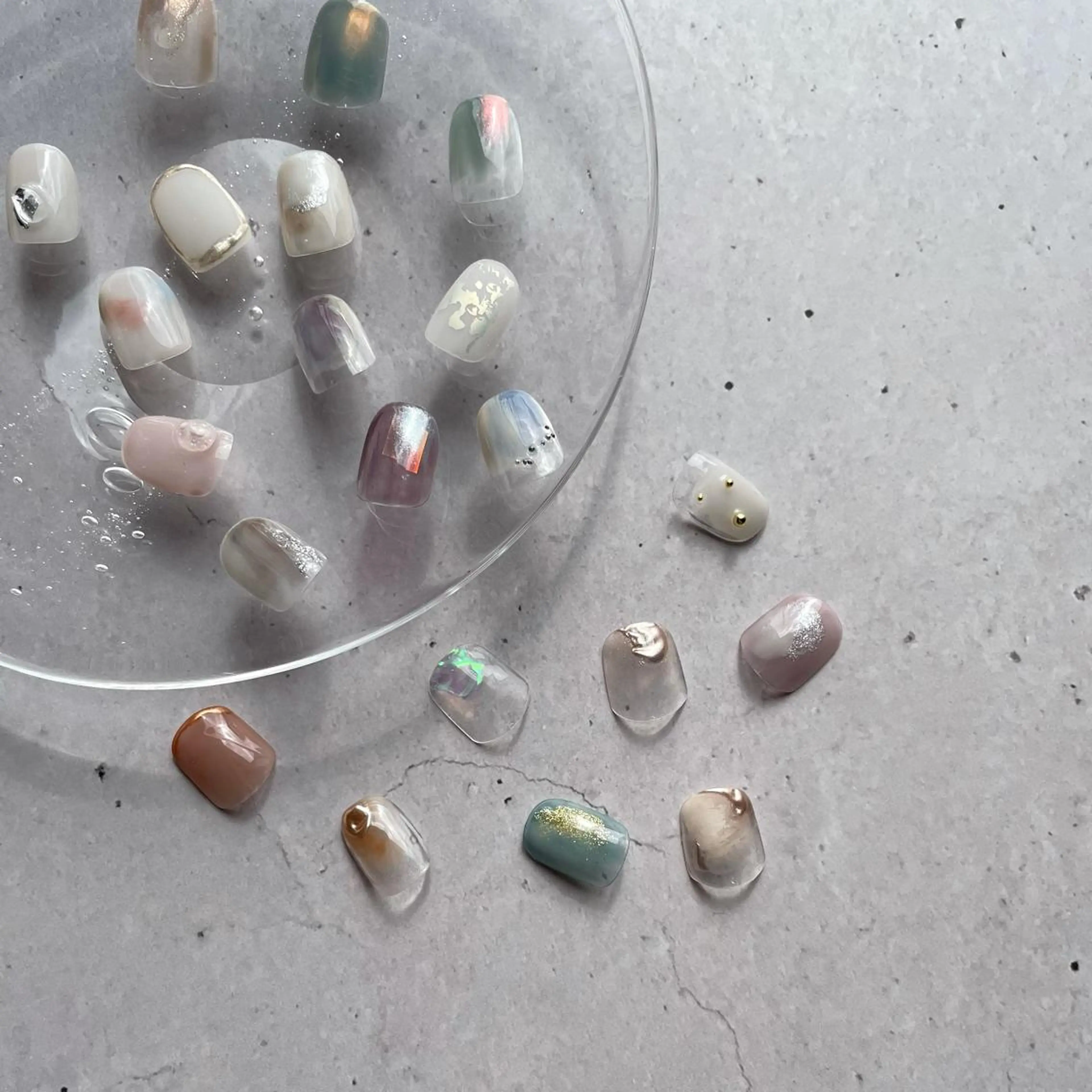 ネイル アートネイル カジュアル ニュアンスネイル ショートネイル シンプルネイル ハンドネイル popolina kanakoのネイルデザイン