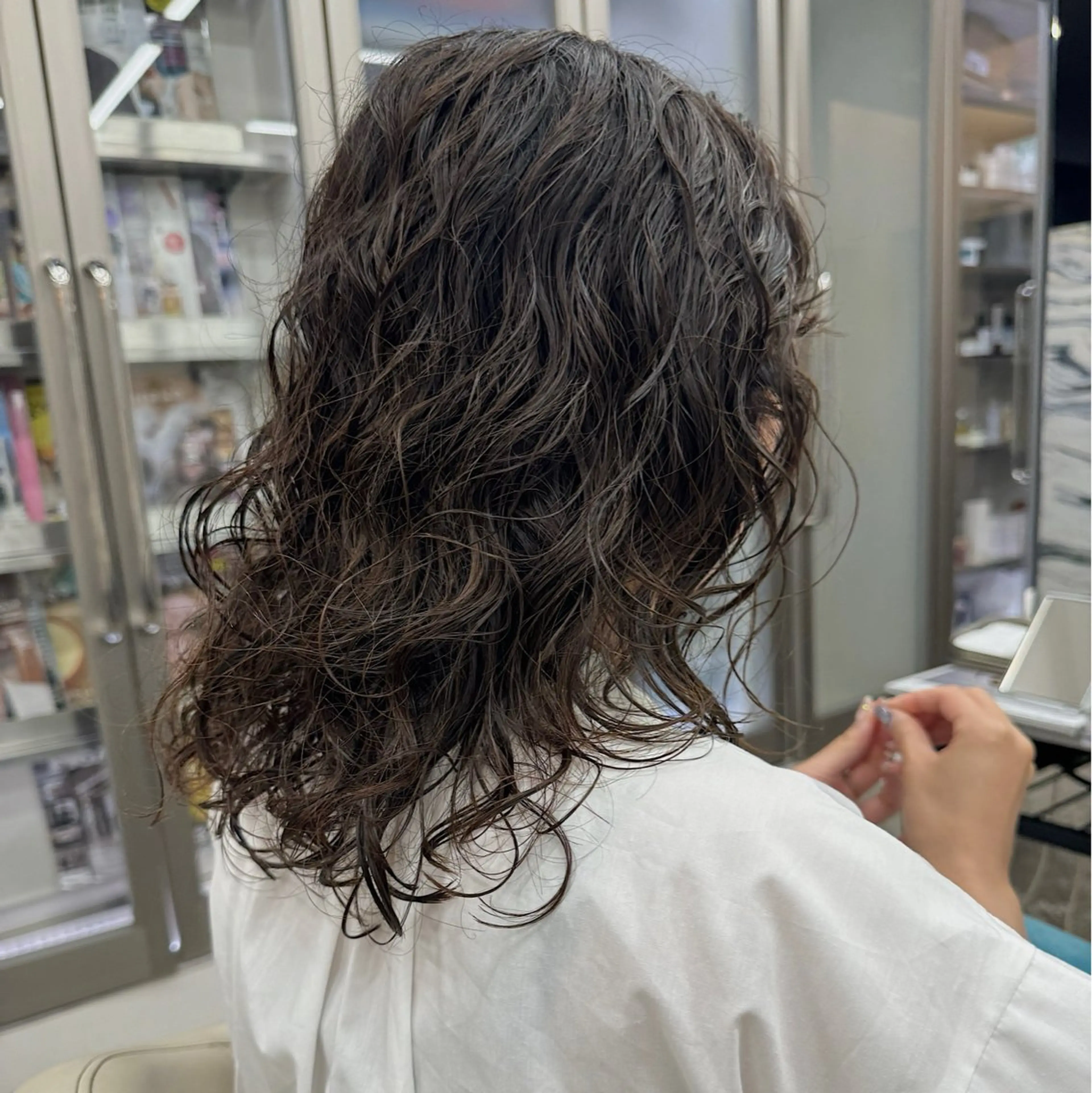 ミディアム パーマ ヘアアレンジ パーマ 🌐サトウ リョウ🌐のヘアスタイル