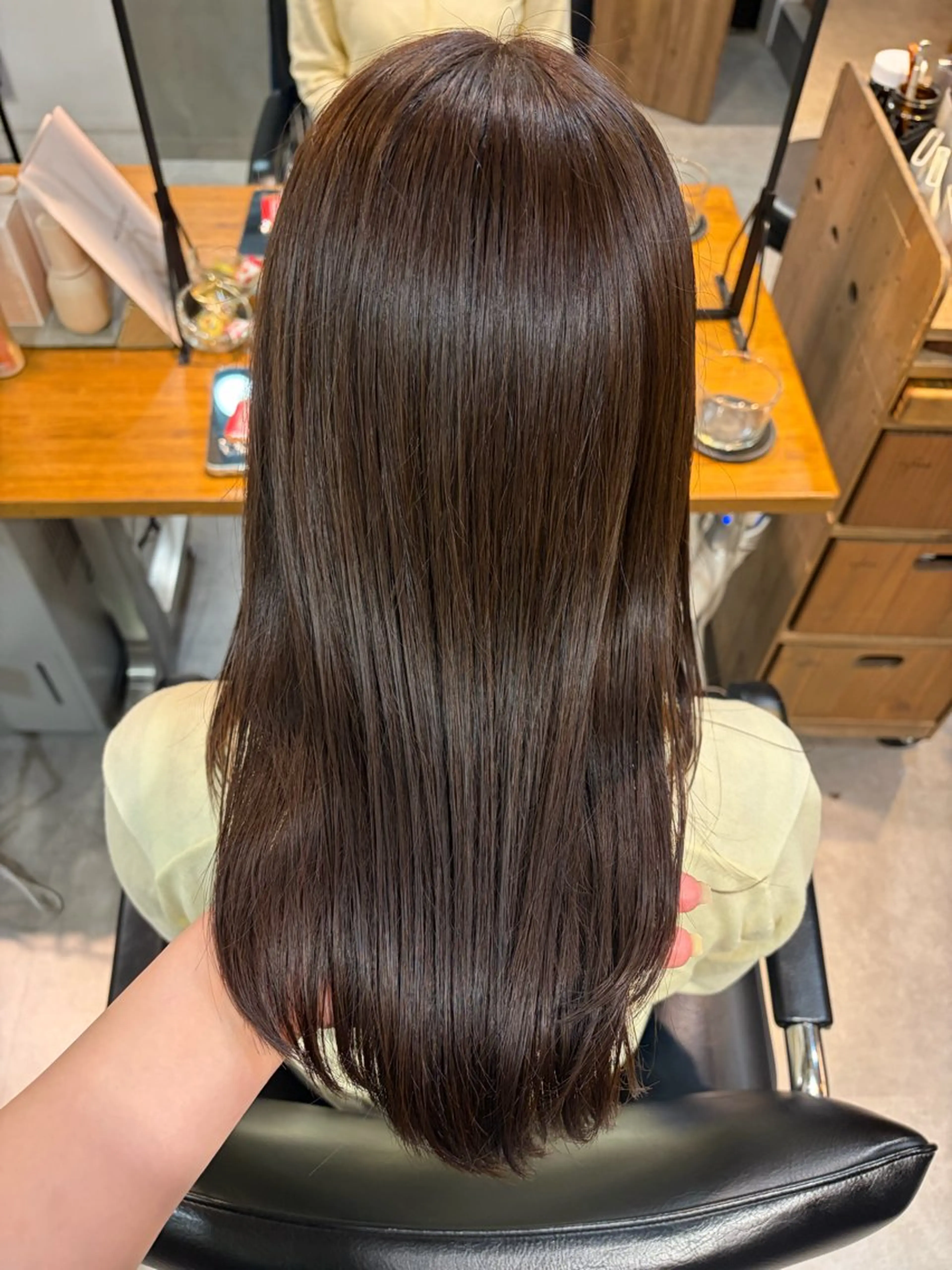 セミロング ヘアカラー トリートメント 🤎透明感ツヤカラー Chinatsu🤎のヘアスタイル