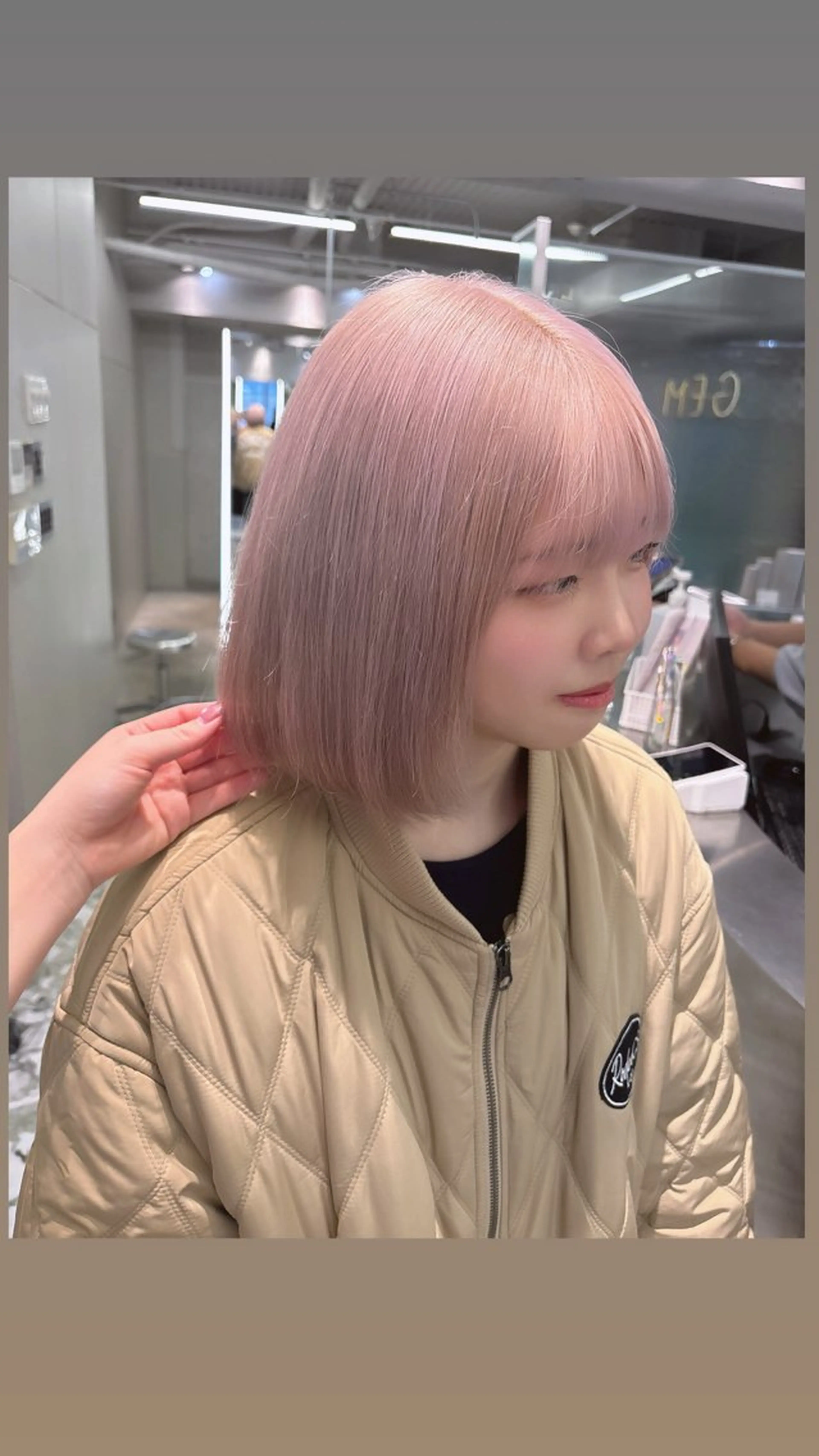 【🌟ミニモ限定💫💖】ロングリタッチ(3cm以上)＋透明感カラー＋うる艶トリートメントの写真