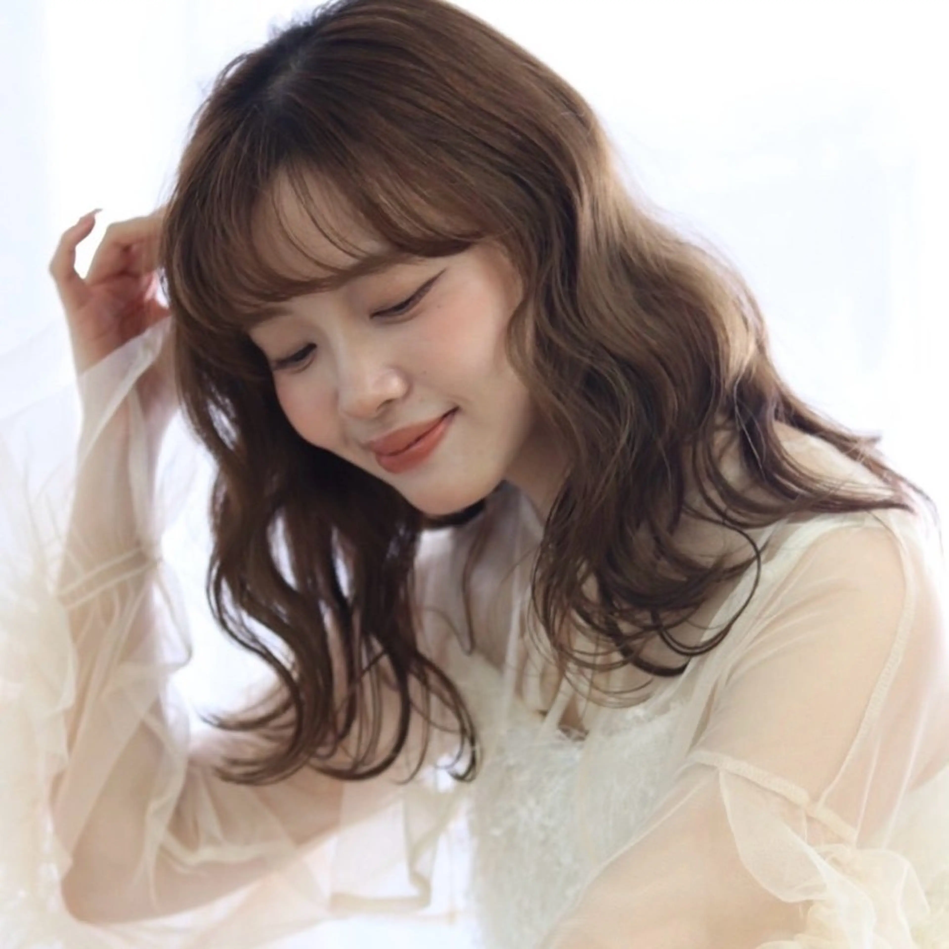 ロング パーマ 渡邉 優星のヘアスタイル