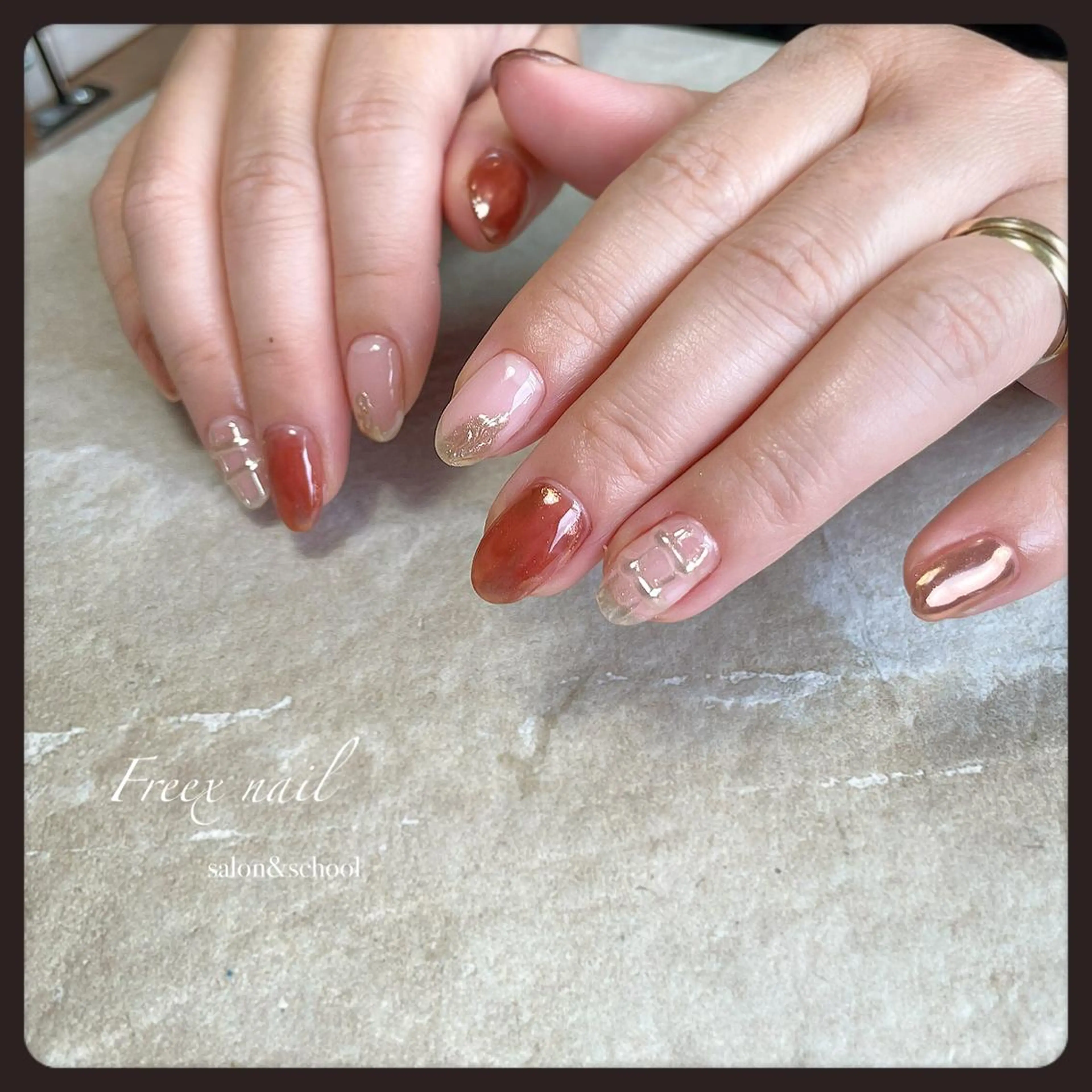 ネイル ハンドネイル ハンドケア freex nail /ニュアンス/個性派のネイルデザイン