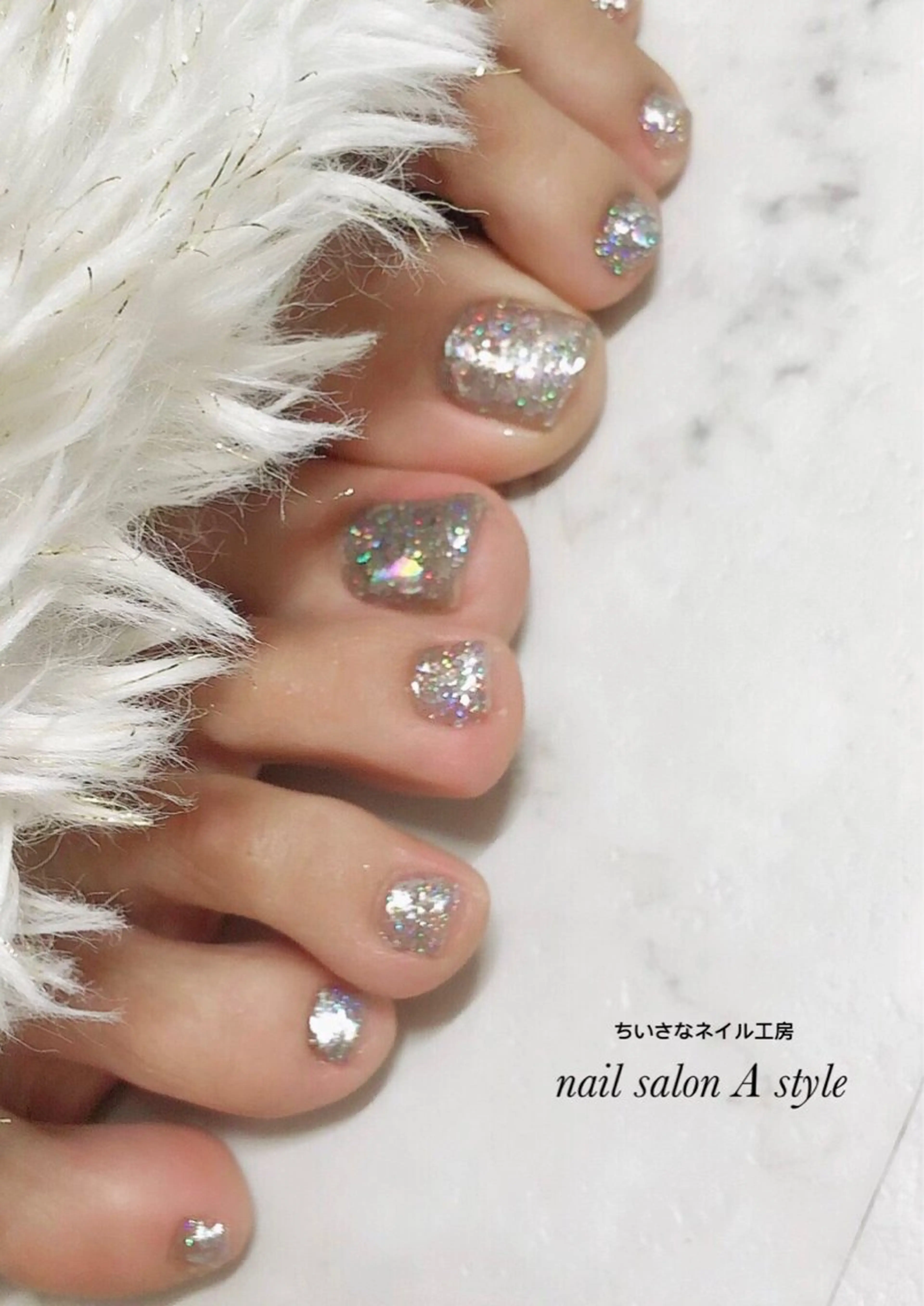 ネイル フットネイル シンプルネイル nail salon A styleのネイルデザイン
