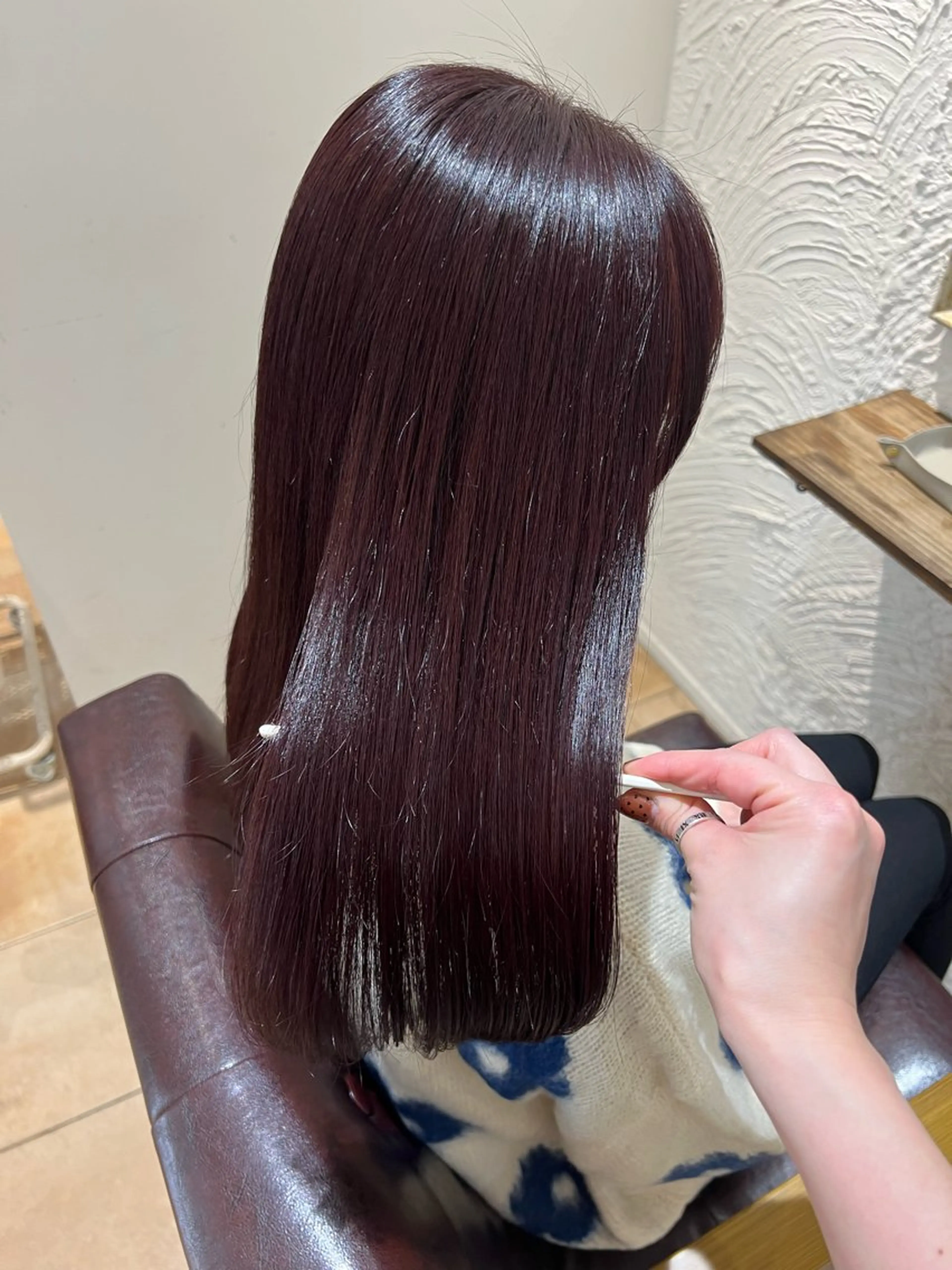 セミロング カラー 🥀韓国ヘア🥀 宮津真菜のヘアスタイル