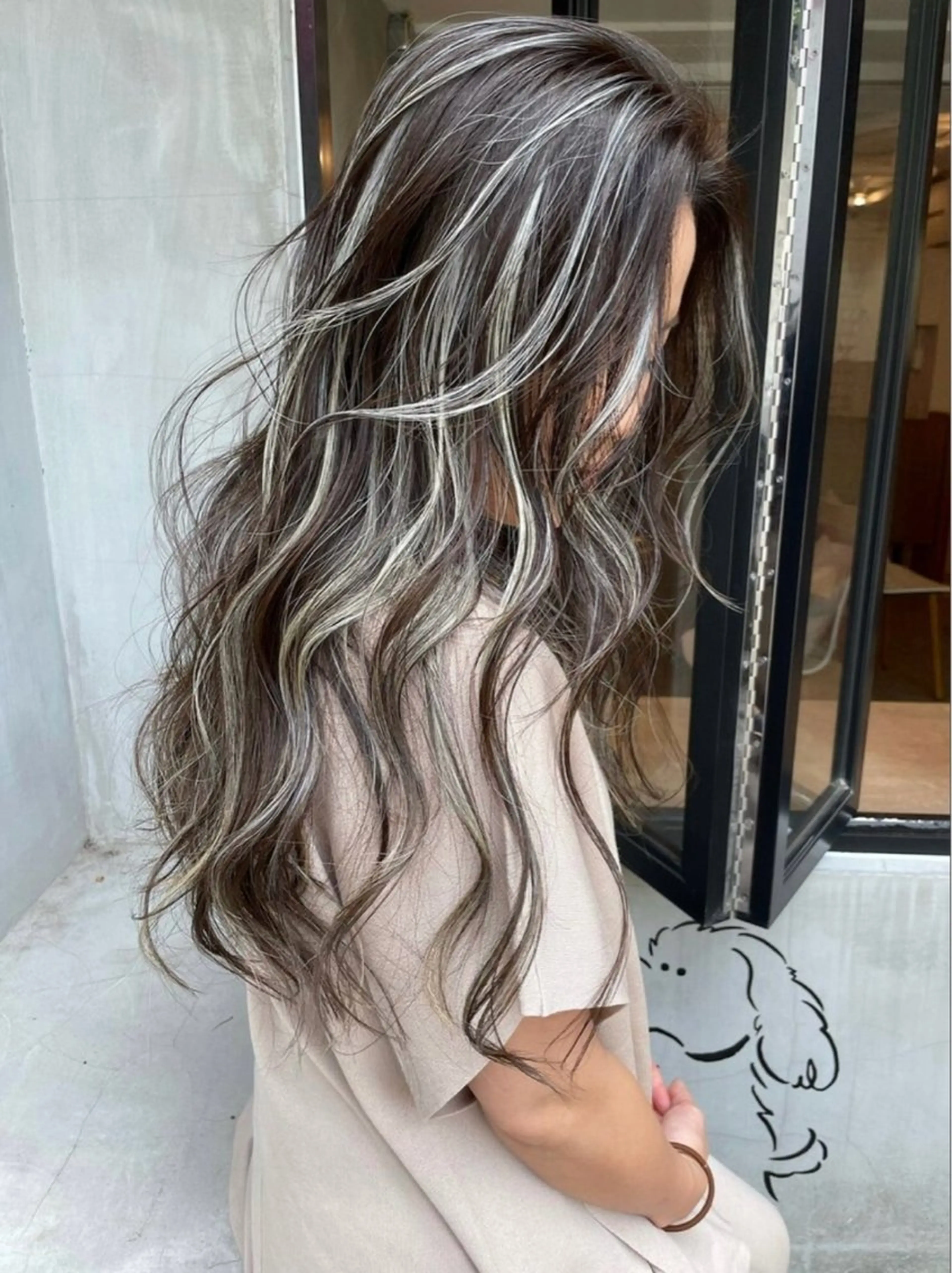 🐶リピーター様ハイライト🐶💫ケアブリーチ+オリジナルハイライト+3stepトリートメント 💫の写真