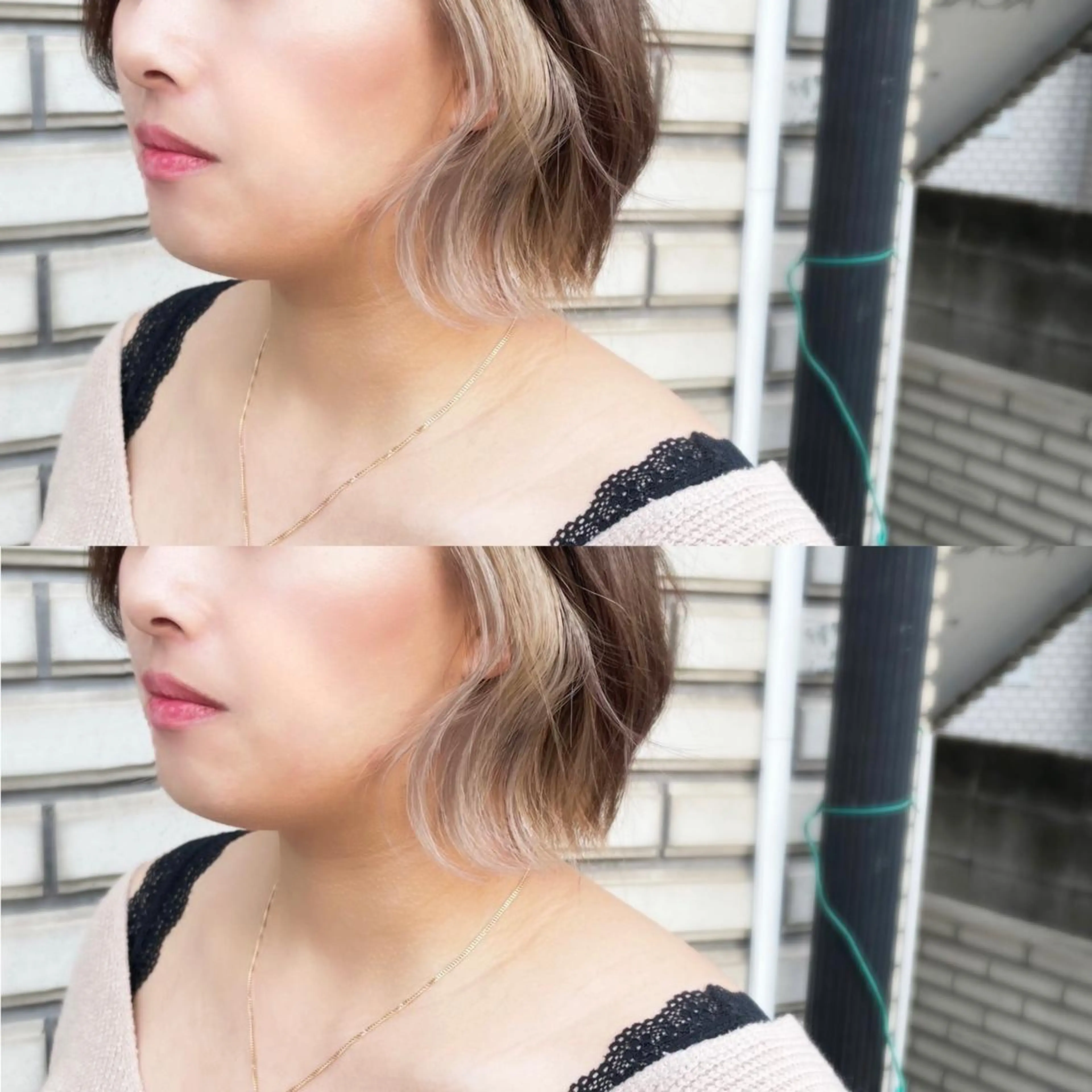 ショート カラー ミストバング ブリーチ デザインカラー イヤリングカラー フェイスフレーミング 🦋韓国系指名No1 店長/圓山 祐也🦋のヘアスタイル