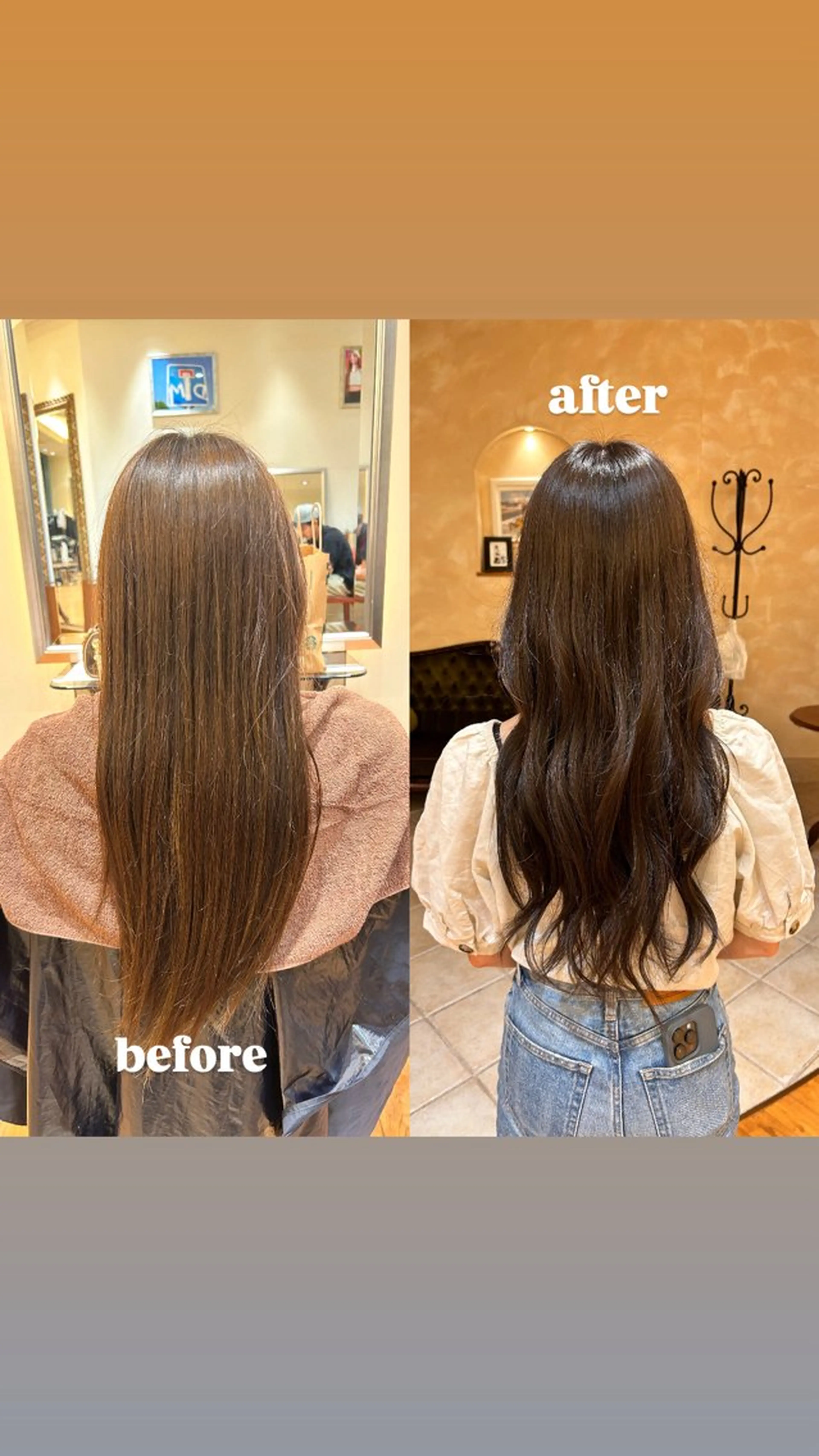 ロング ヘアカラー 【ストレート】 平野枝莉のヘアスタイル