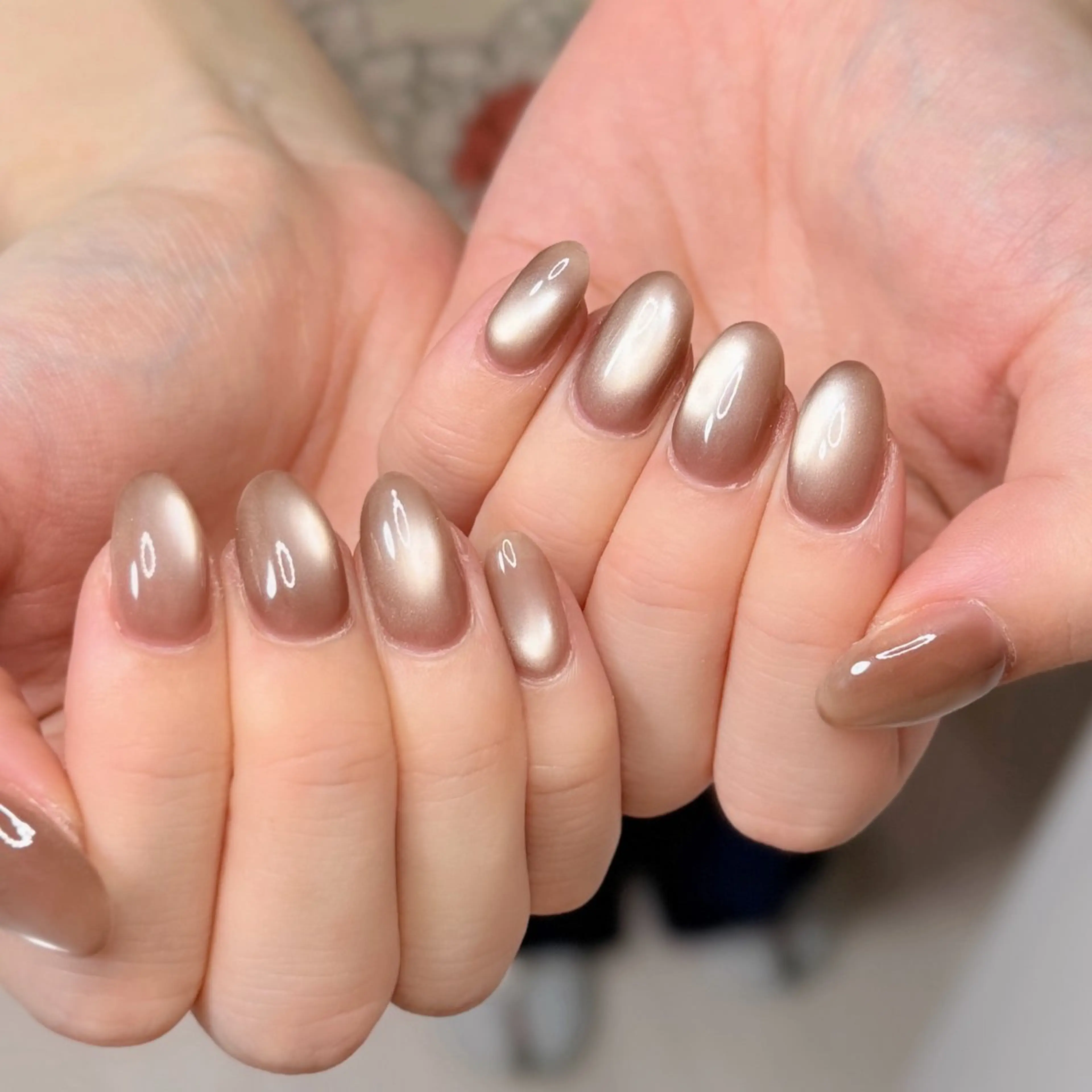 ネイル アートネイル オーロラネイル チークネイル フレンチネイル ガラスフレンチ 🎀🎀YooLi Nail Salonのネイルデザイン