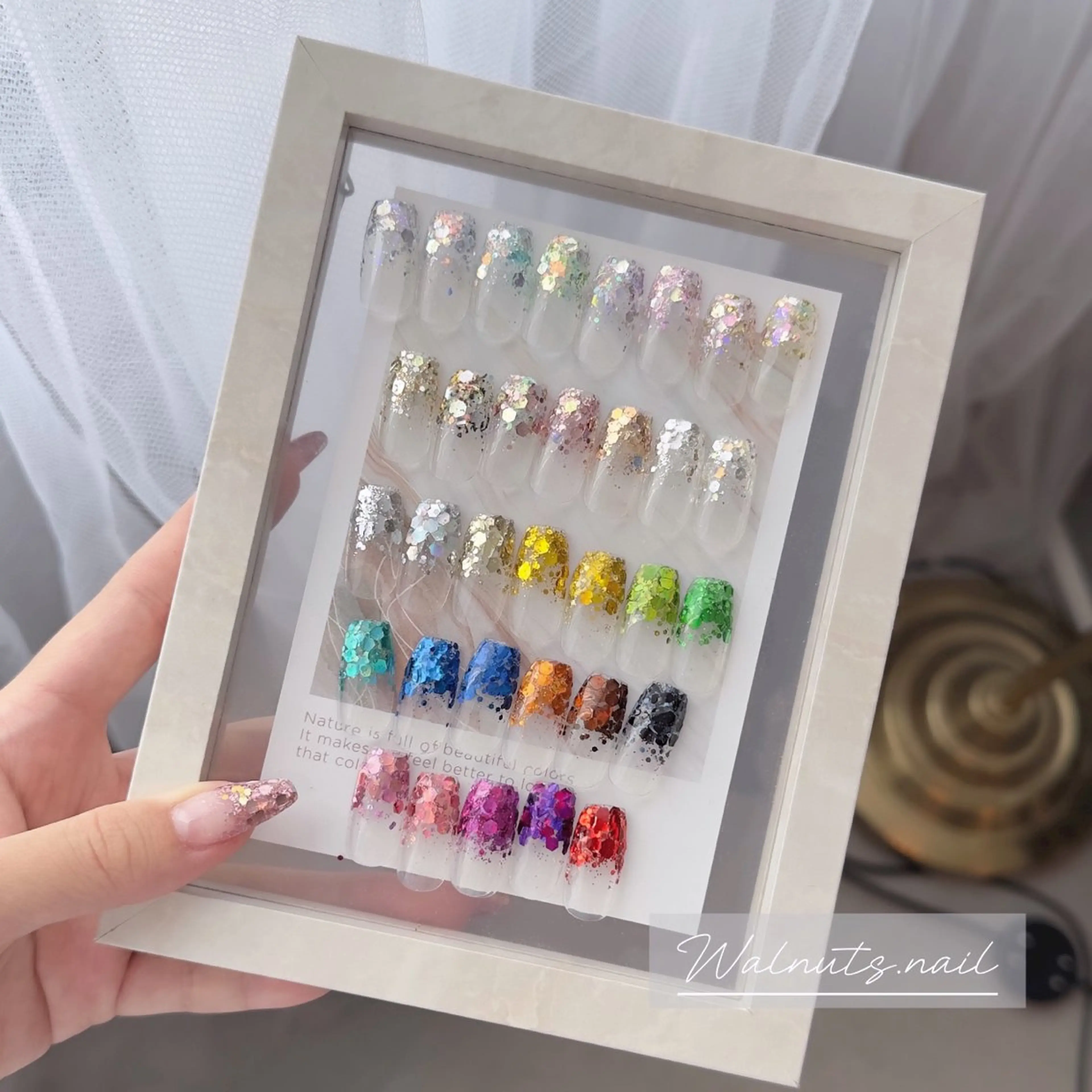 ネイル グラデーション ラメ(グリッター) ラメグラデーション Nail salon esterellaのネイルデザイン