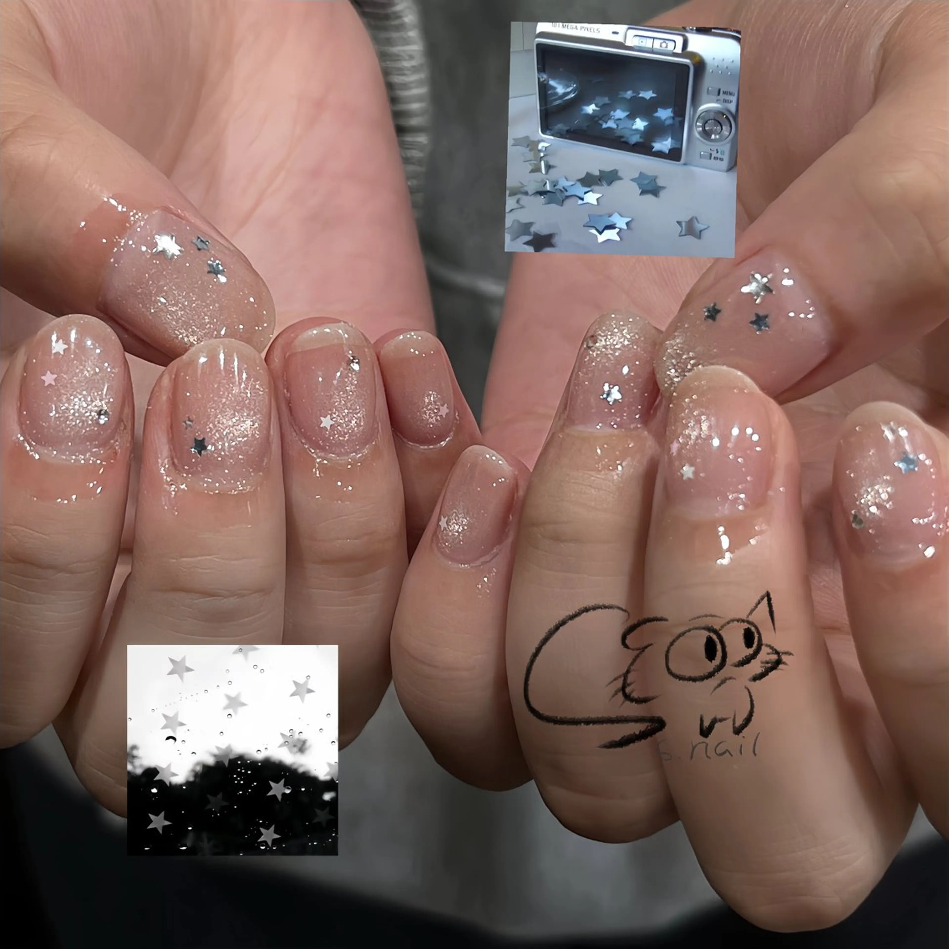 ネイル アートネイル チークネイル フレンチネイル グラデーション マグネットネイル S.nail _のネイルデザイン