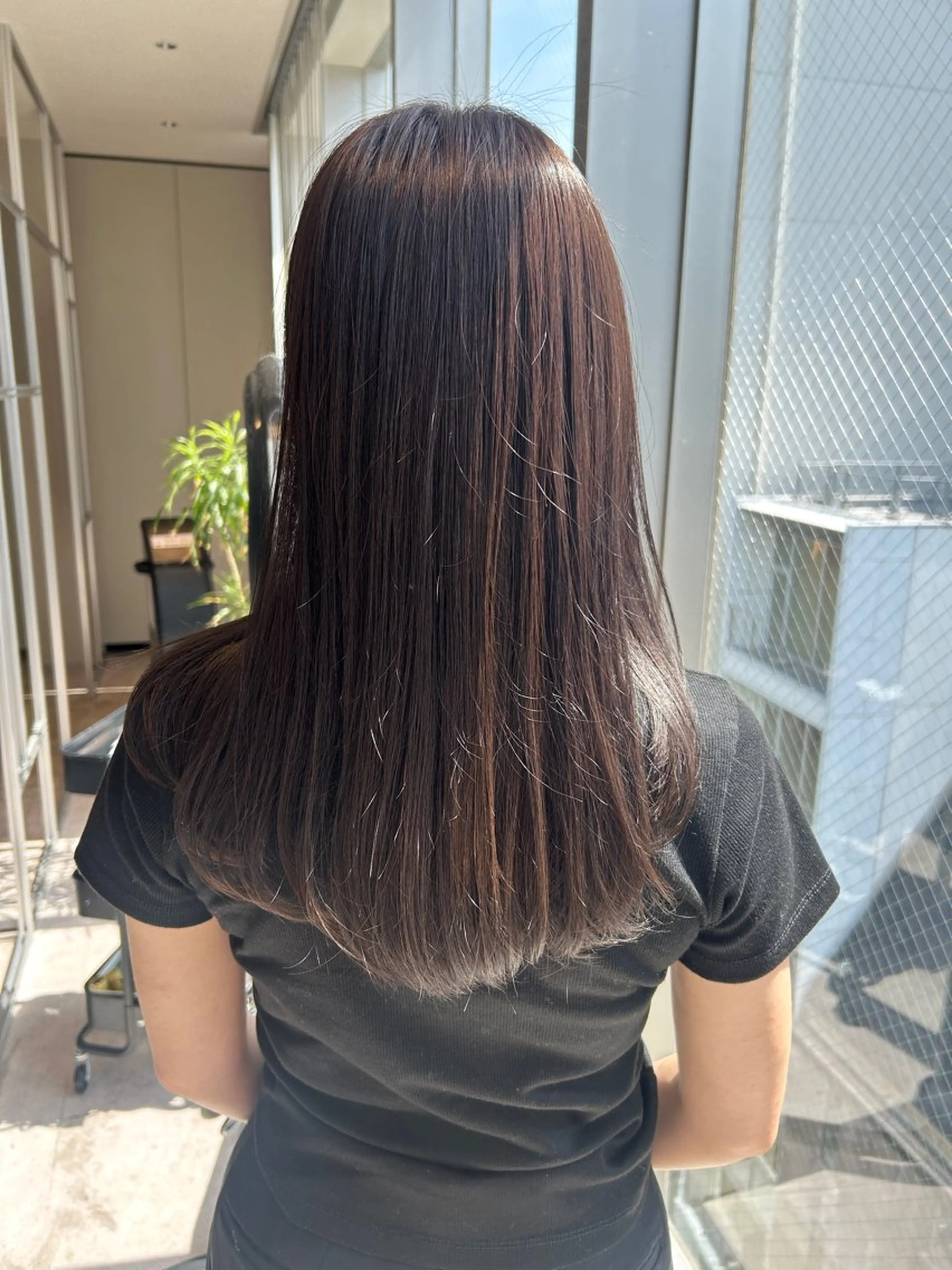 セミロング 木村 那奈のヘアスタイル
