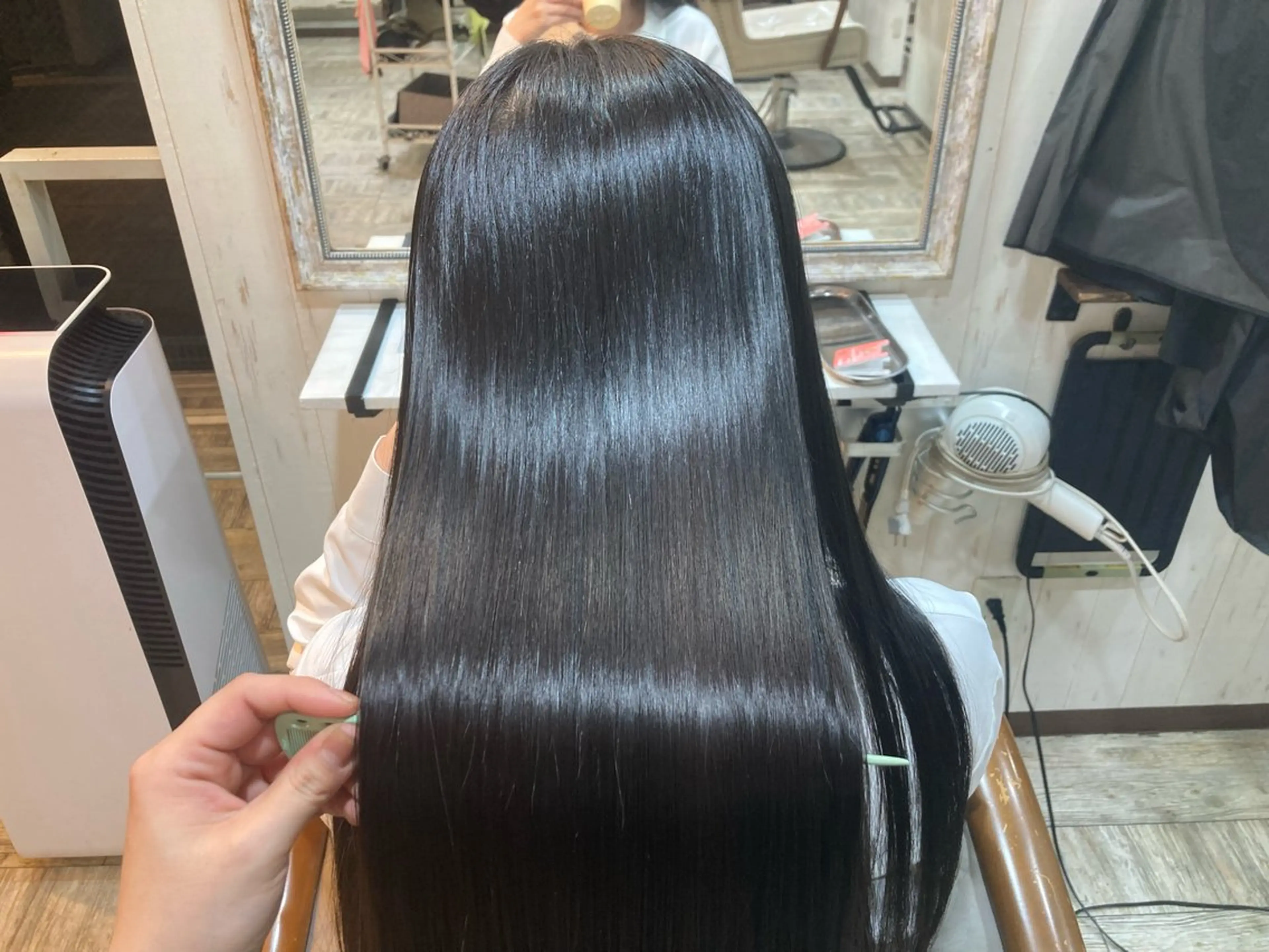 ロング 縮毛矯正 💥桜木町メンズ専門 💥ルキのヘアスタイル