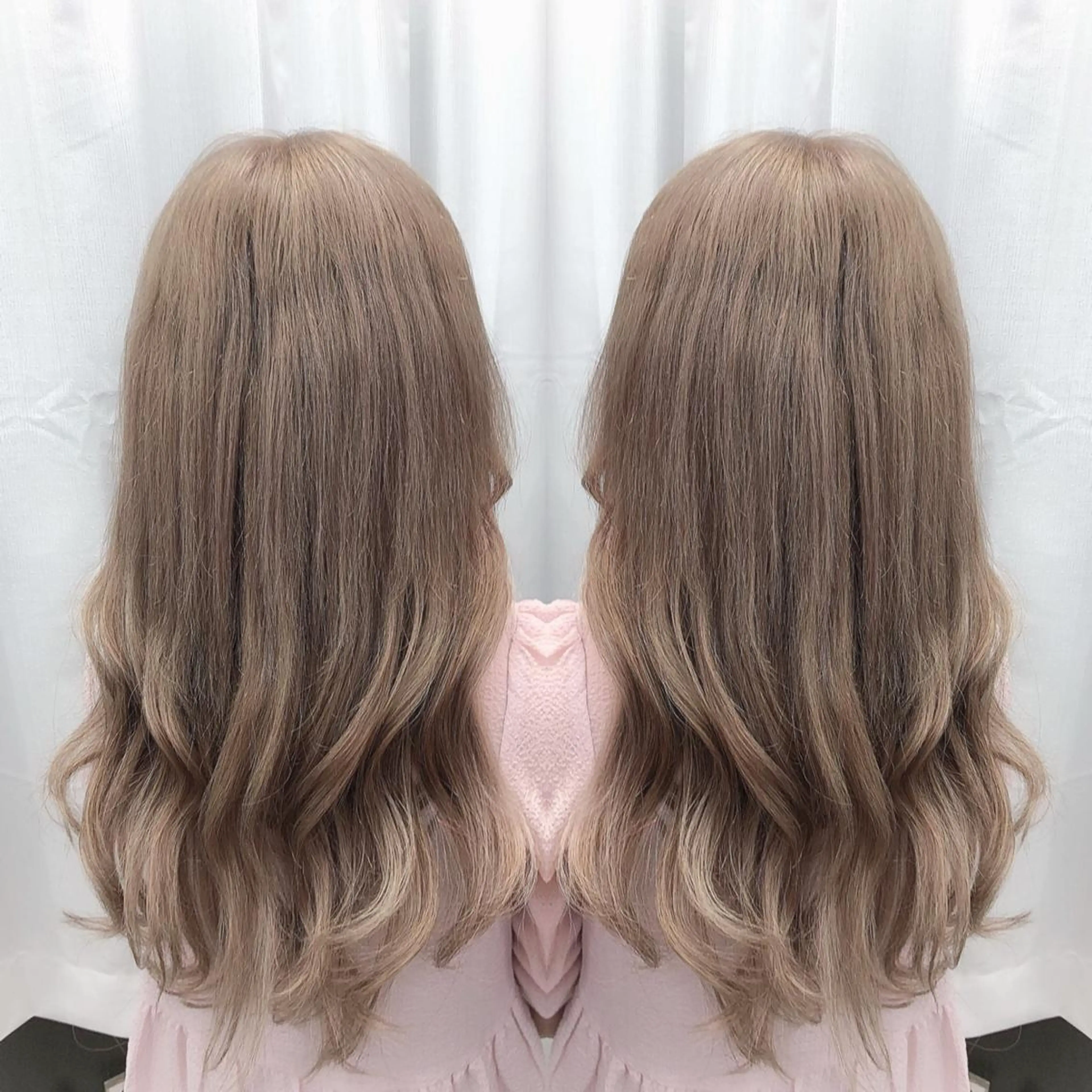 ❤️SETメニュー❹❤️ダブルカラー+エクステ80本(編み込みorシール)⚠️補足説明お読み下さい⚠️の写真