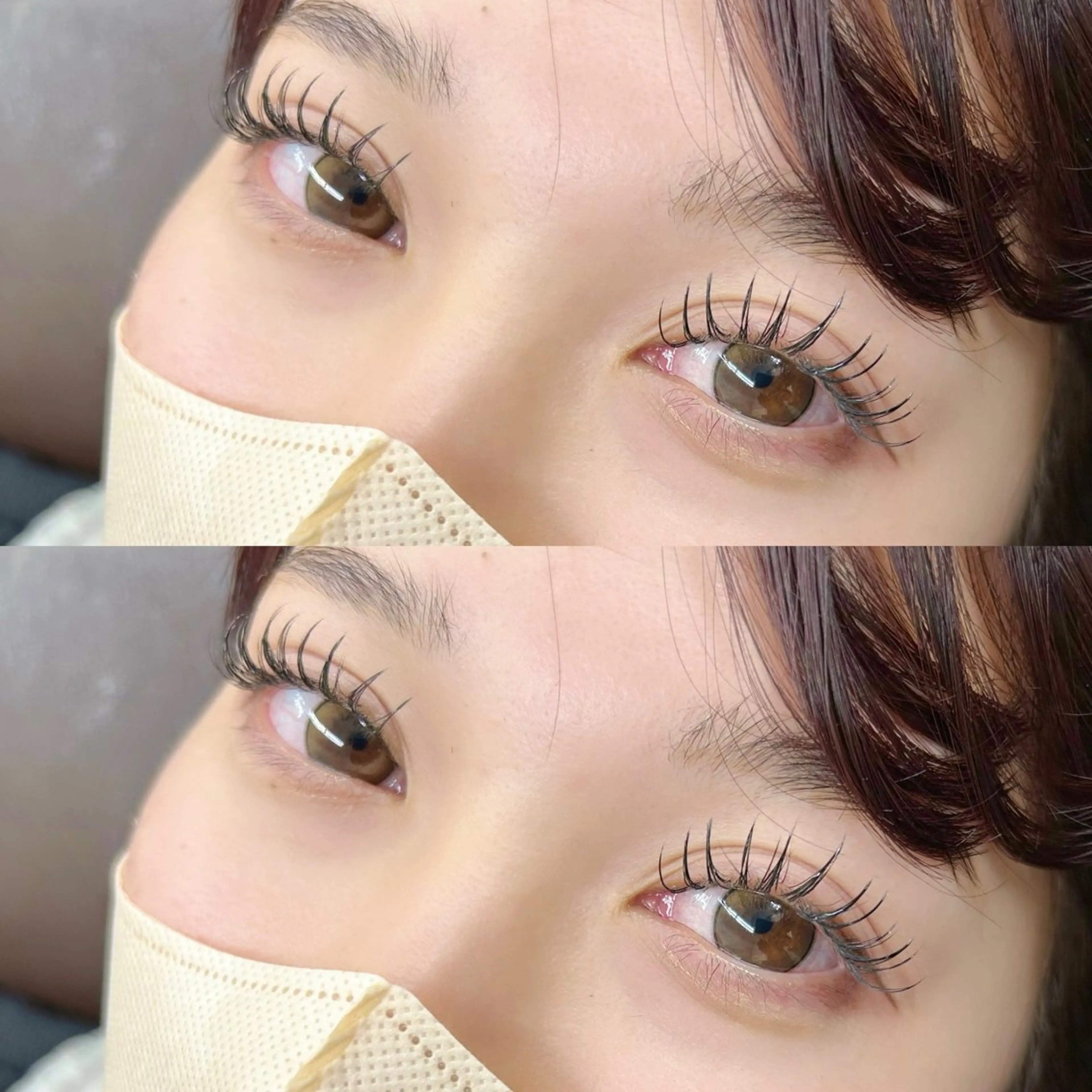 【❤️‍🔥最新技術＆healthy❤️‍🔥🔒】フラットラッシュ120本✖️まつ毛パーマ　¥10,600の写真