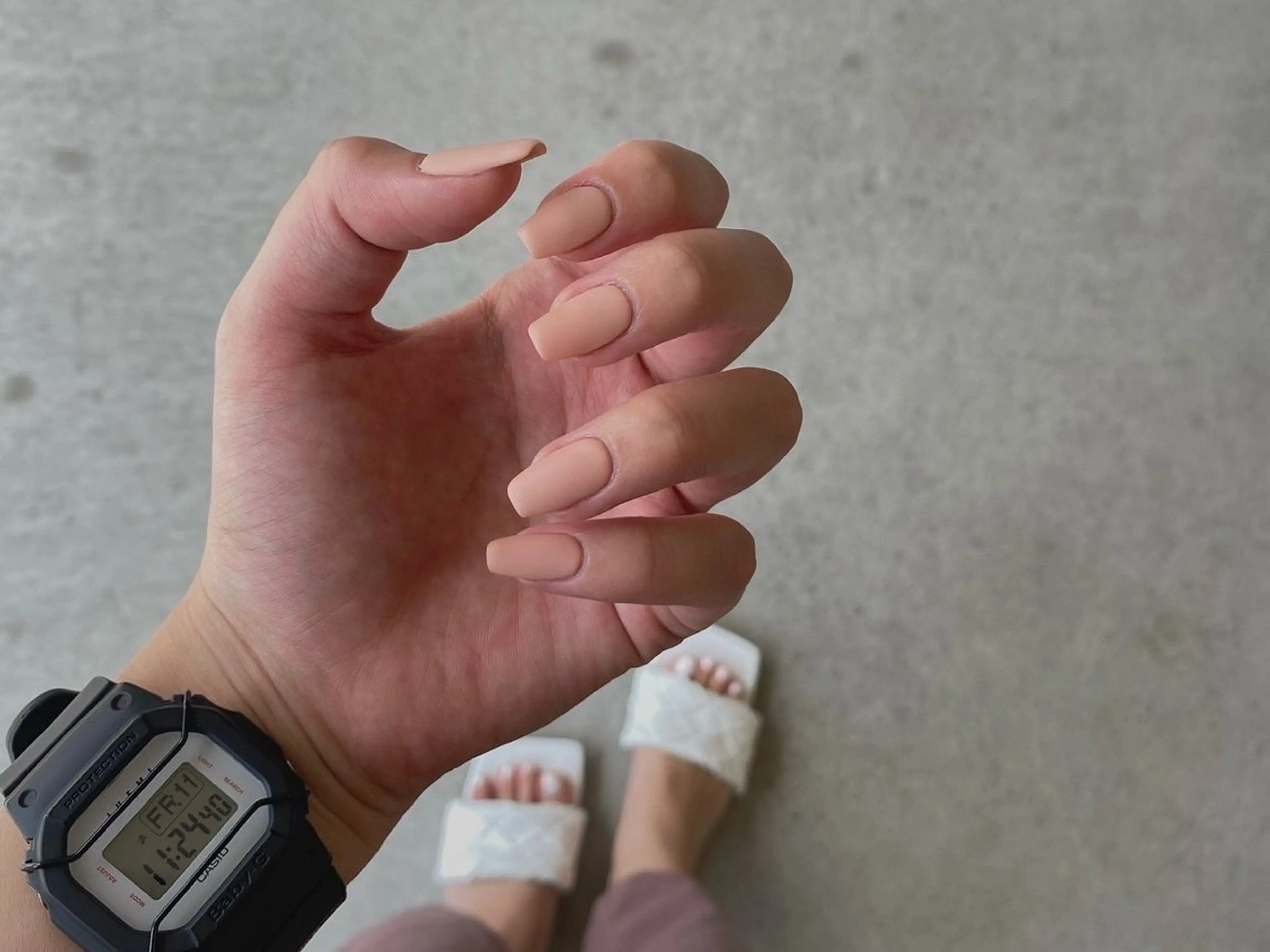 ネイル マットネイル ワンカラーネイル nail salon c houseのネイルデザイン